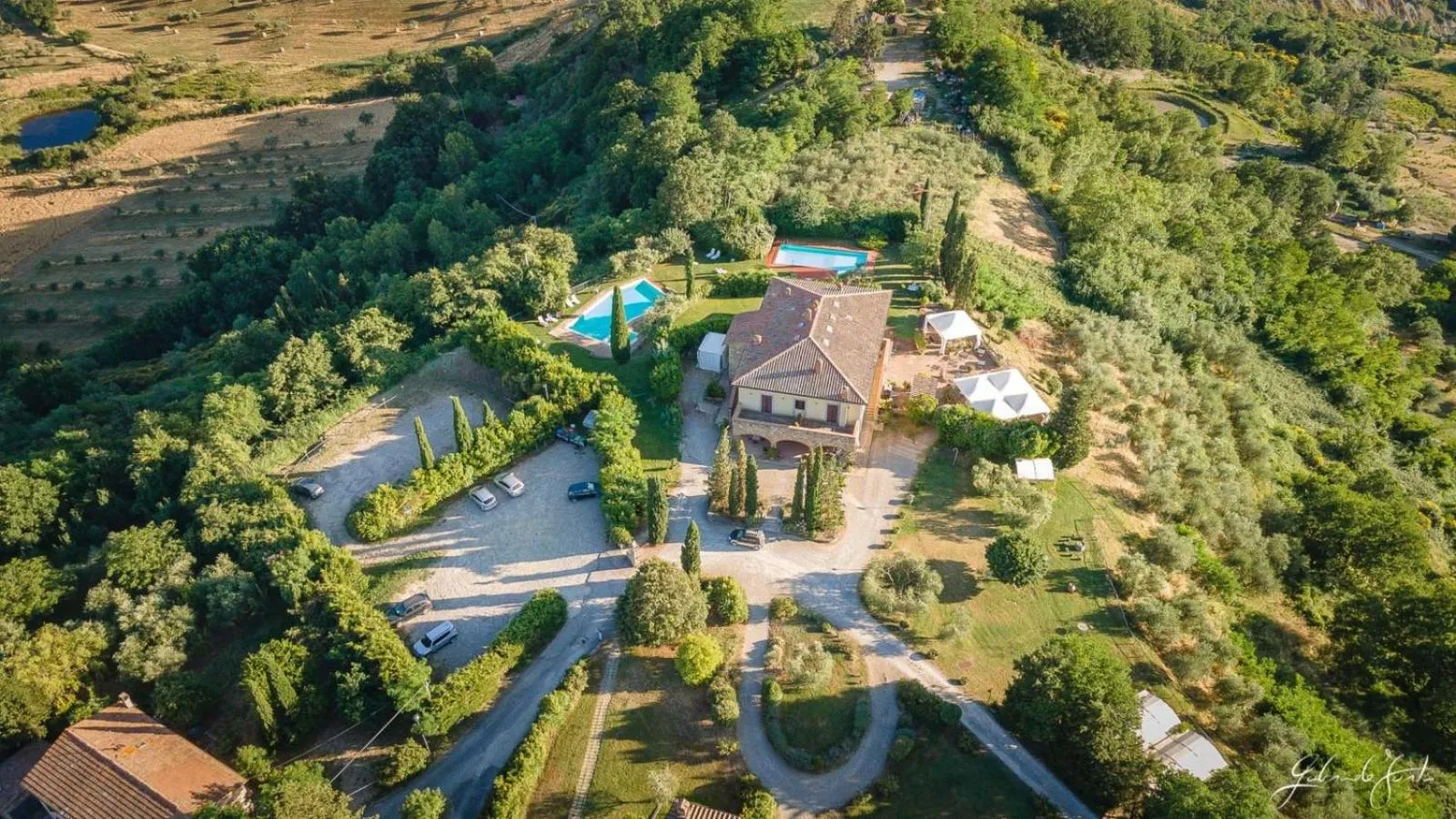 Bird's eye view in Il Poggio
