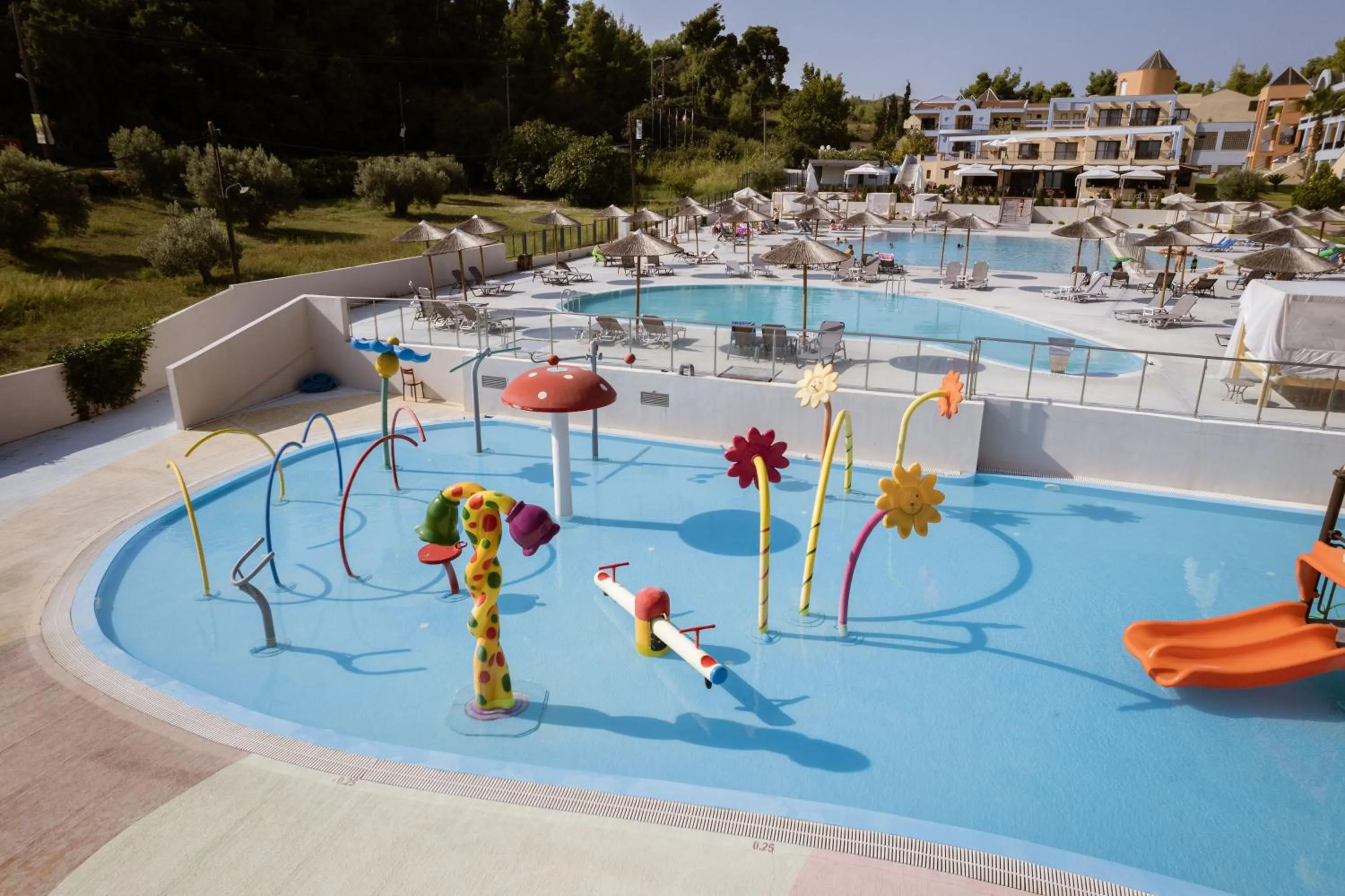 Pool view in Atrium Hotel