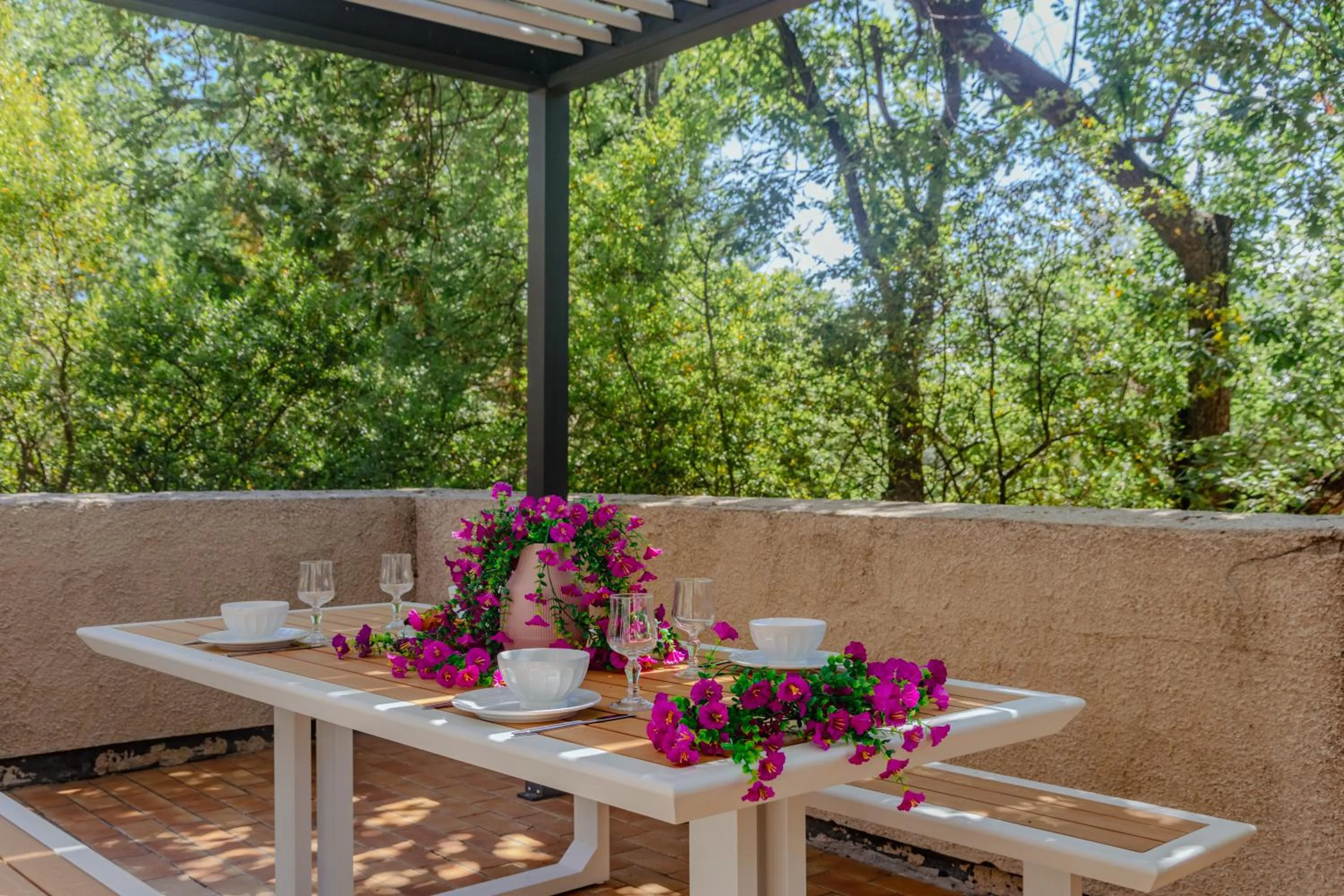 Patio in Village Vacances La Vallicella