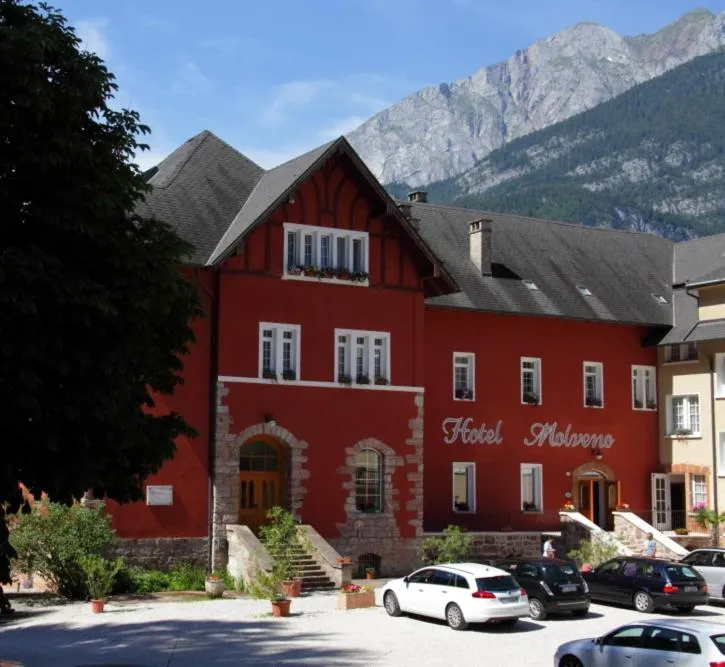 Facade/entrance in Grand Hotel Molveno