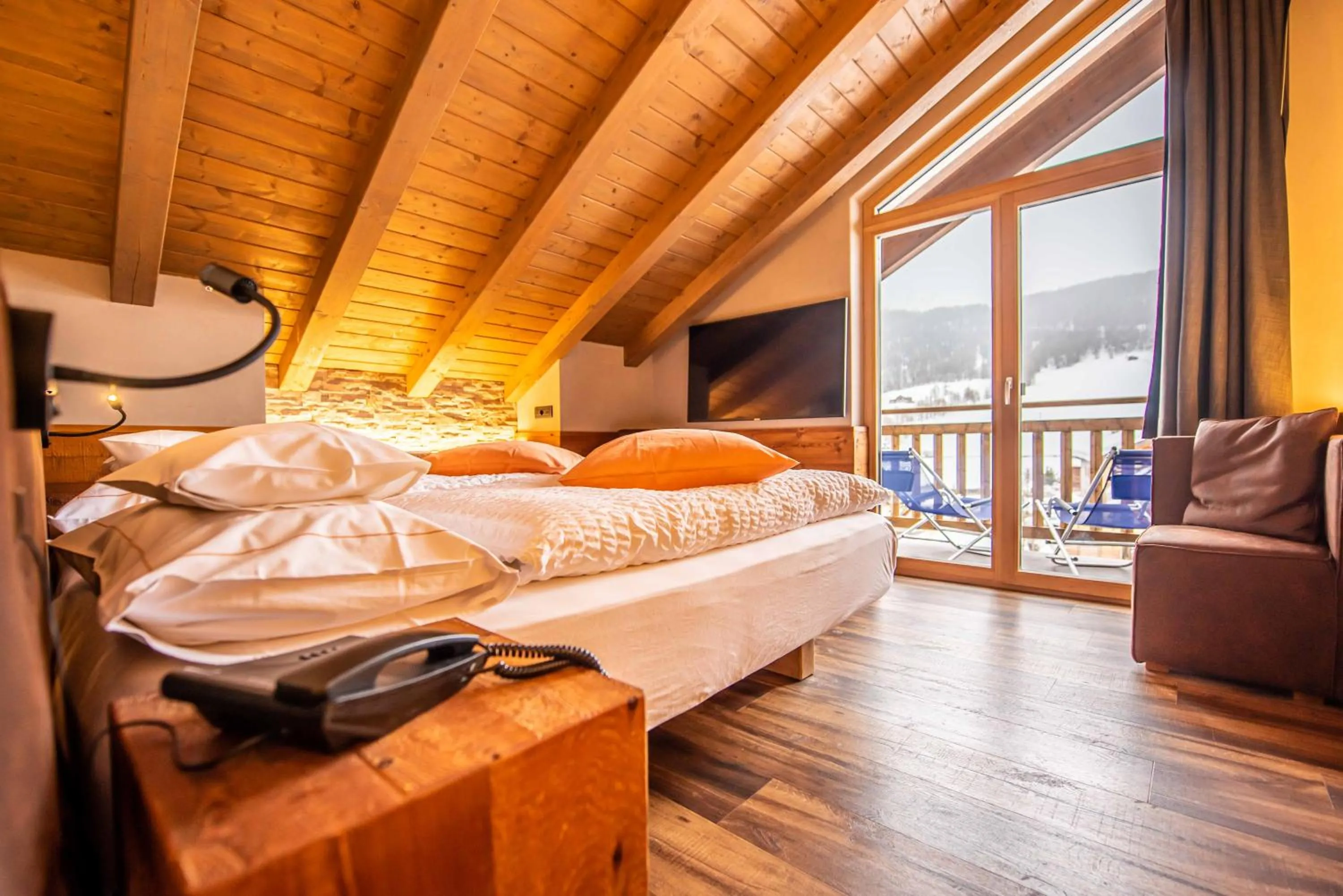 Bed in Bivio Hotel Plaza