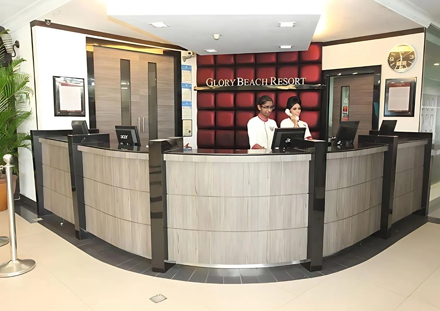 Staff in Glory Beach Resort