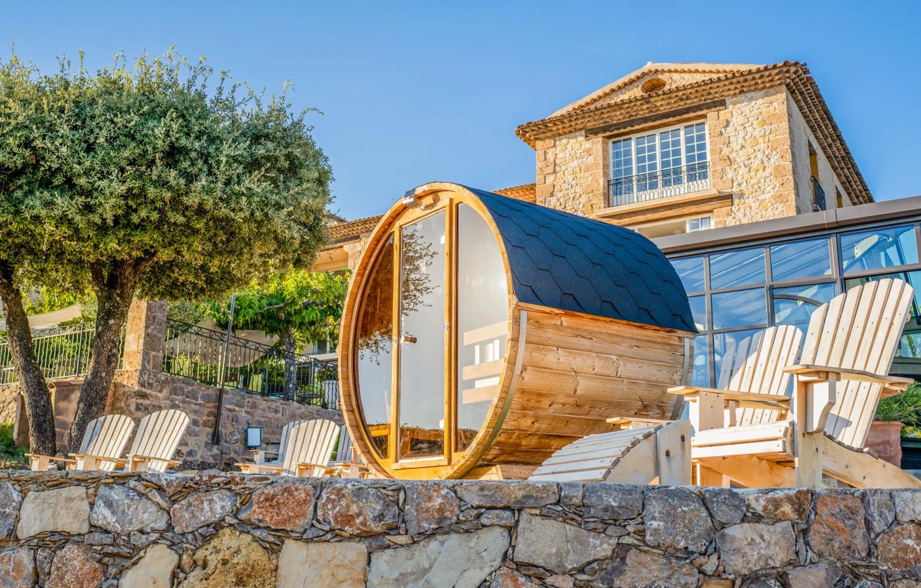 Sauna in La Bastide De Tourtour Hotel & Spa