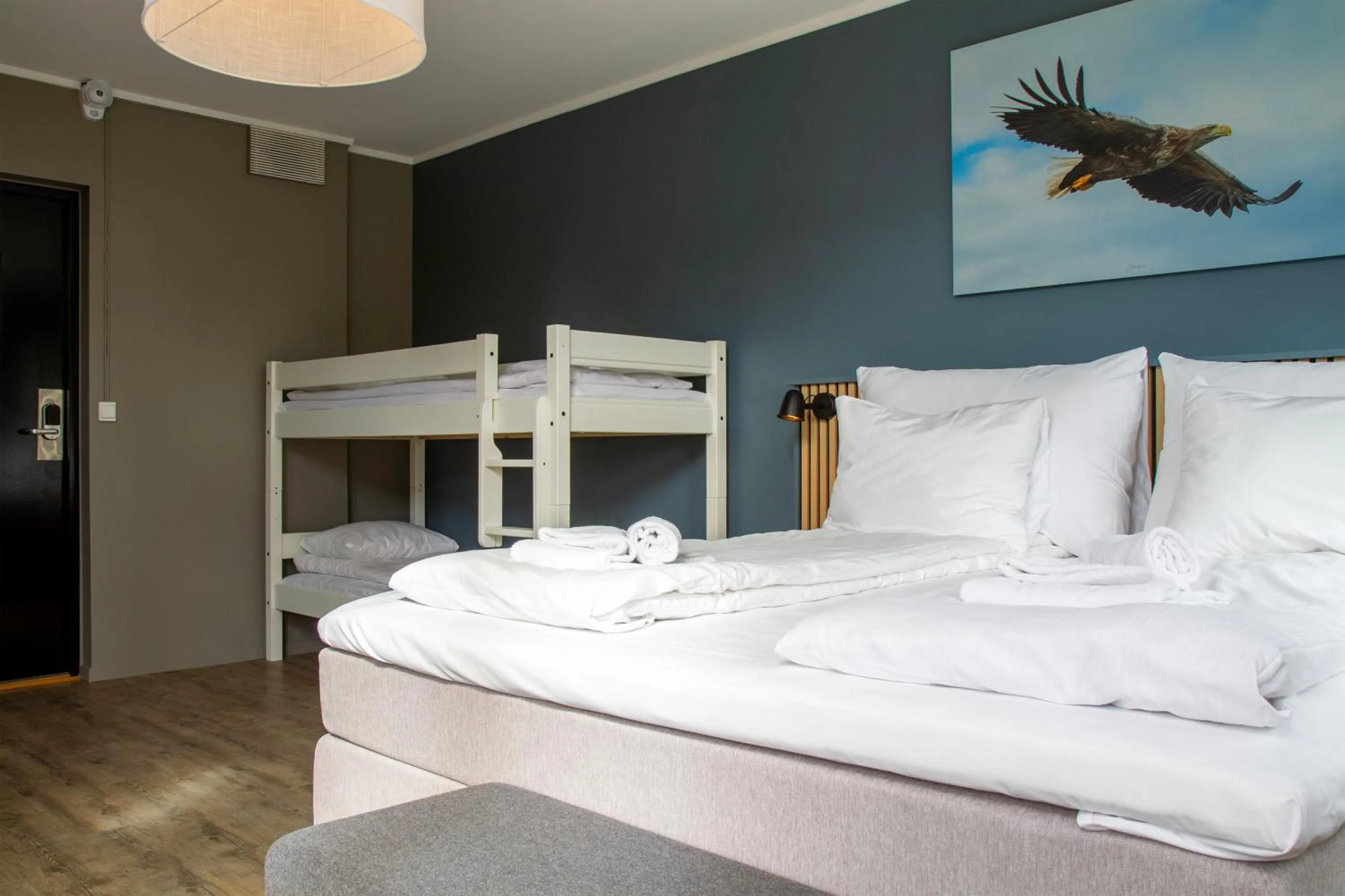 Bed in Nordis Hotel Lofoten