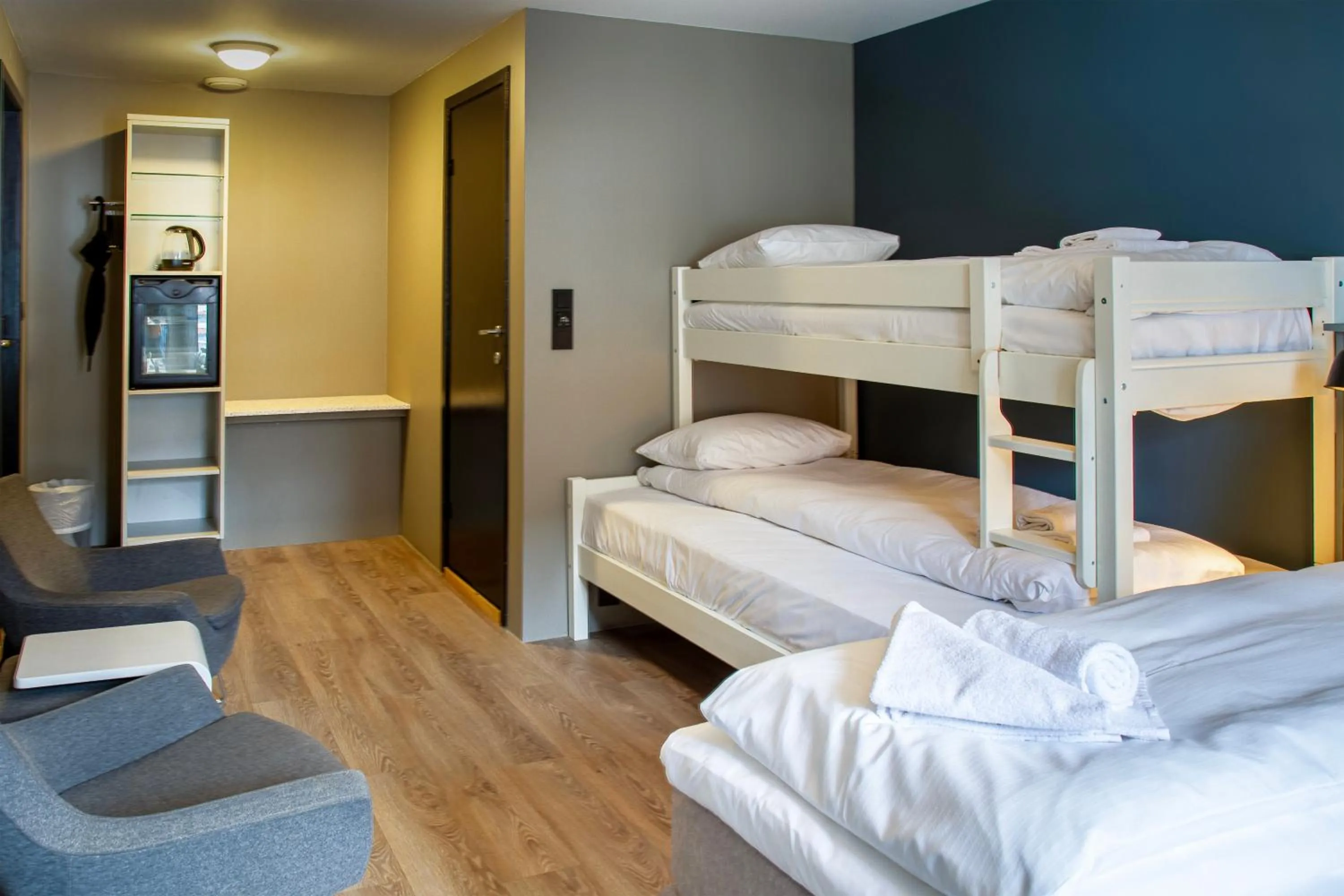 Bed in Nordis Hotel Lofoten