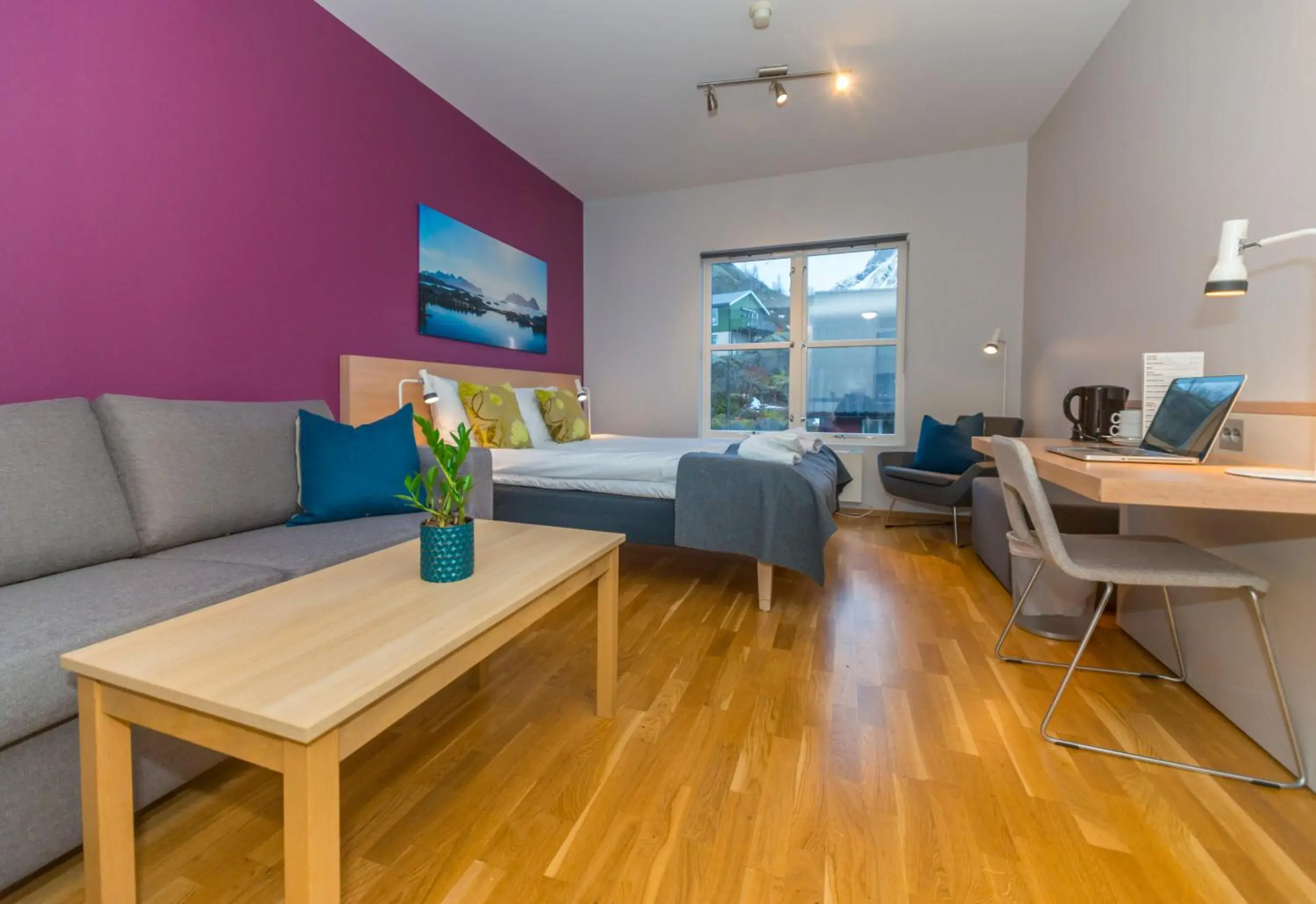 Budget Family Room with Kitchenette in Nordis Hotel Lofoten Budget Family Room with Kitchenette in Nordis Hotel Lofoten