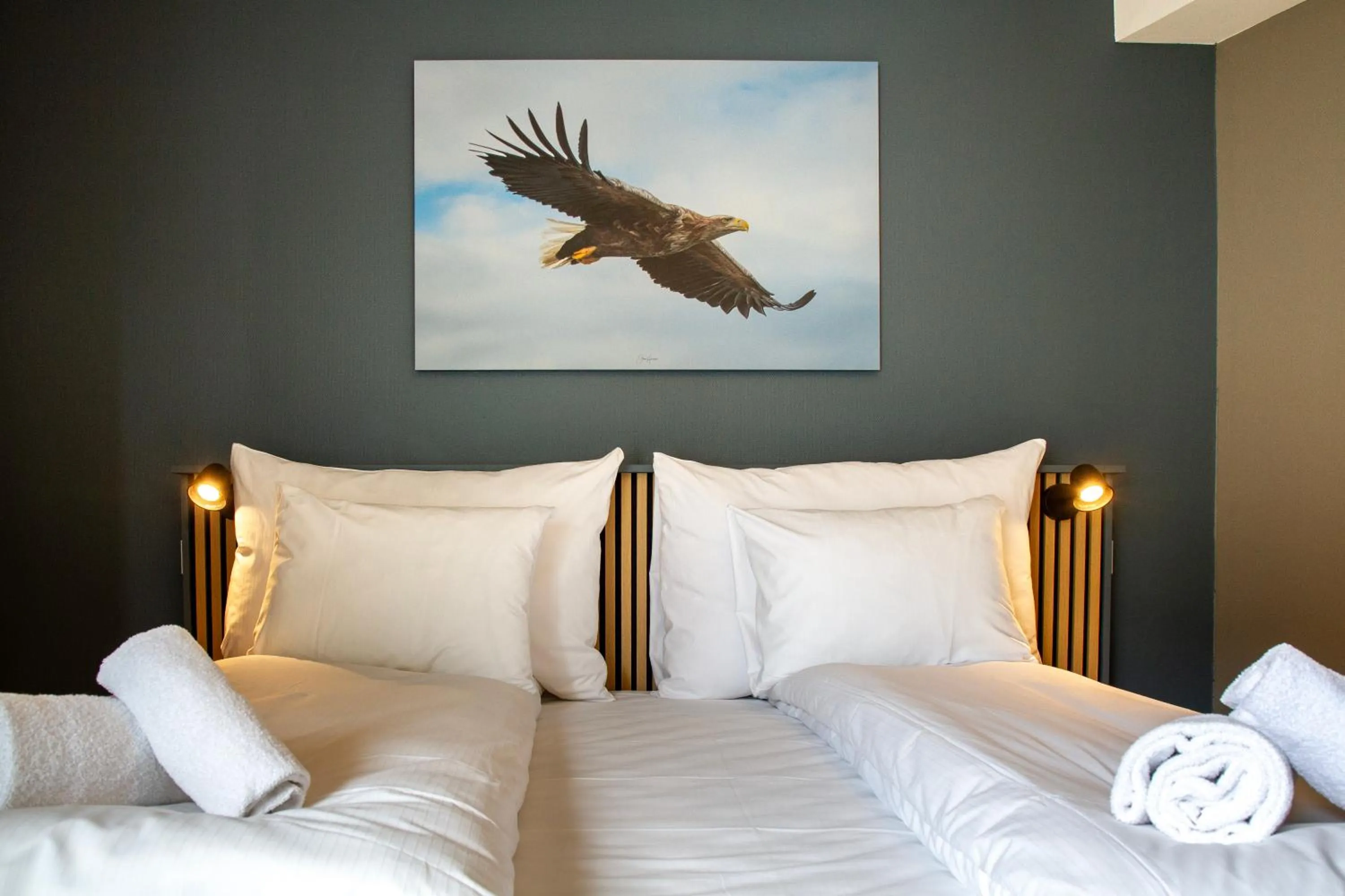 Bed in Nordis Hotel Lofoten