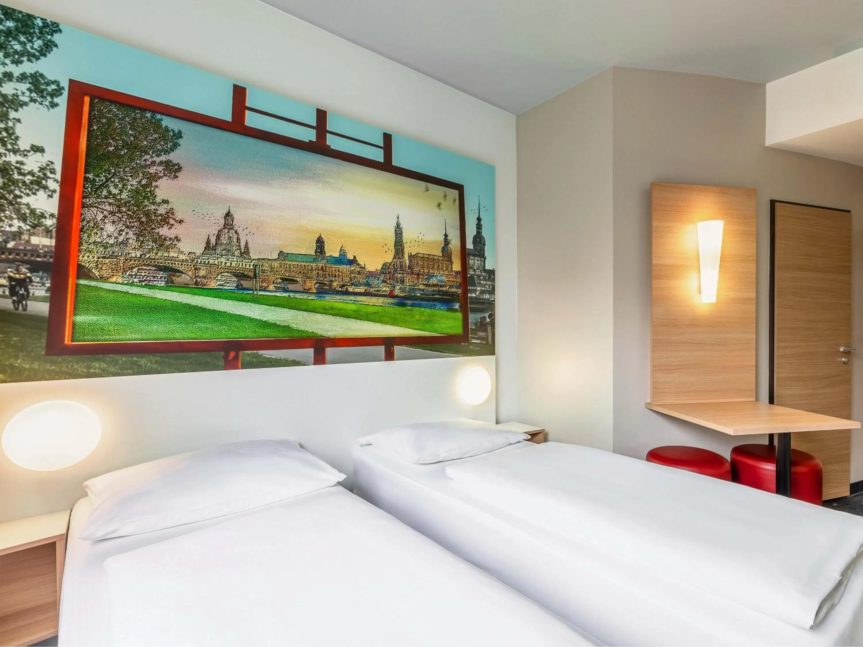 Photo of the whole room, Bed in B&B Hotel Dresden-Messe