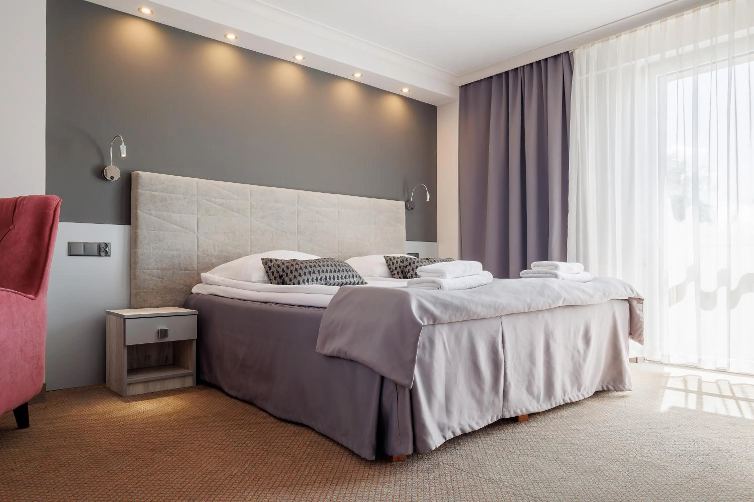 Bed in Hotel Cristal Park