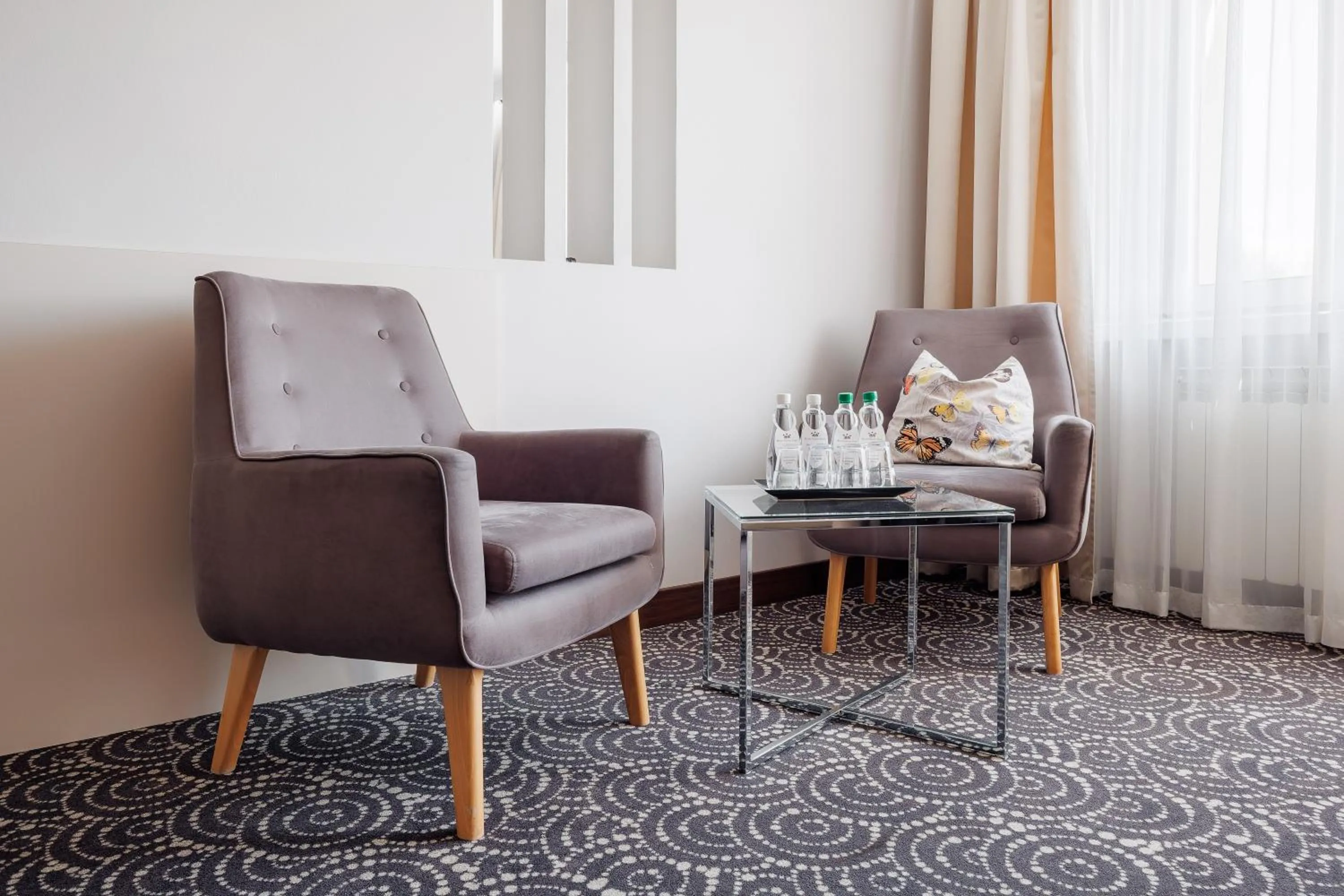 Seating area in Hotel Cristal Park