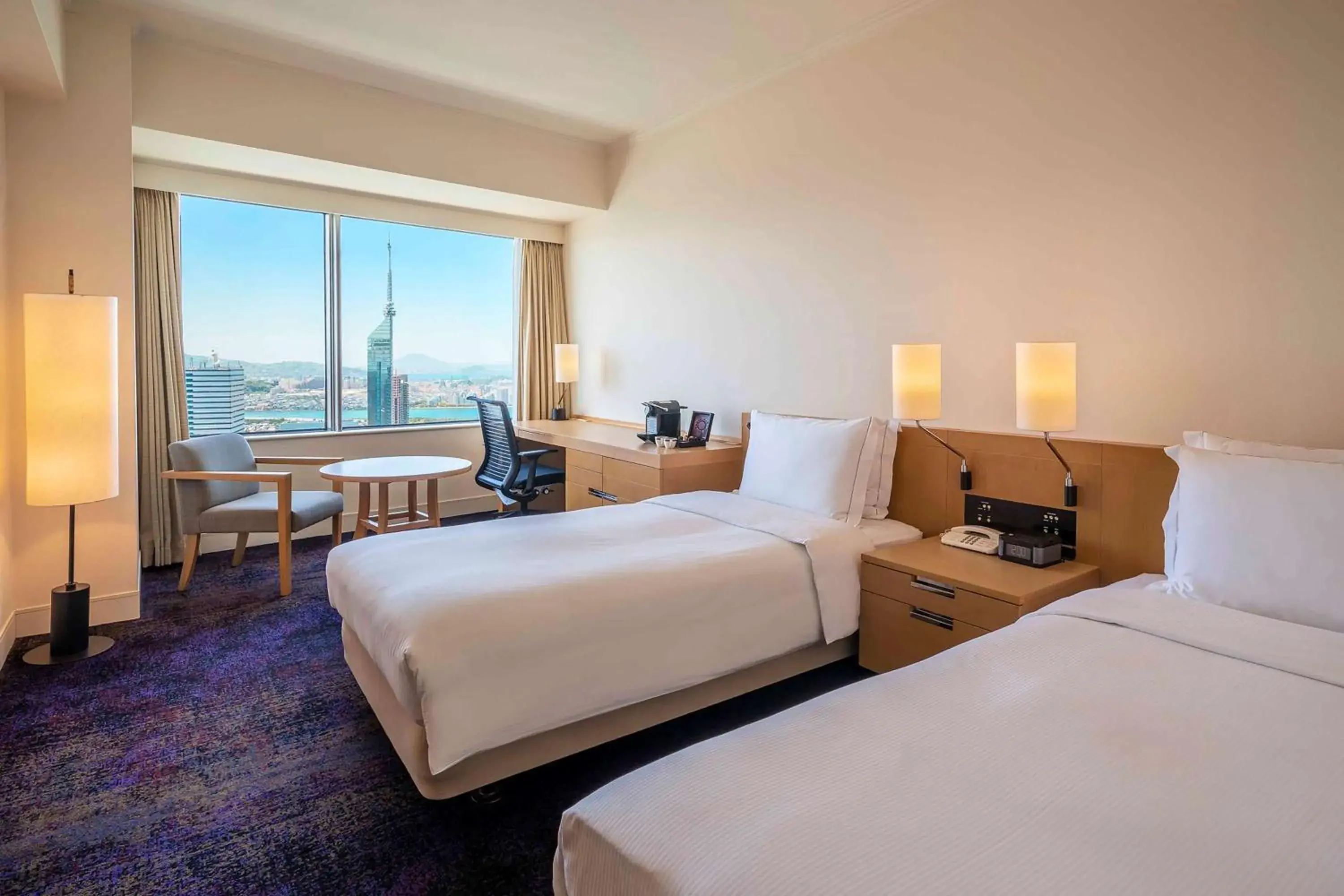 Executive Twin Room in Hilton Fukuoka Sea Hawk Executive Twin Room in Hilton Fukuoka Sea Hawk