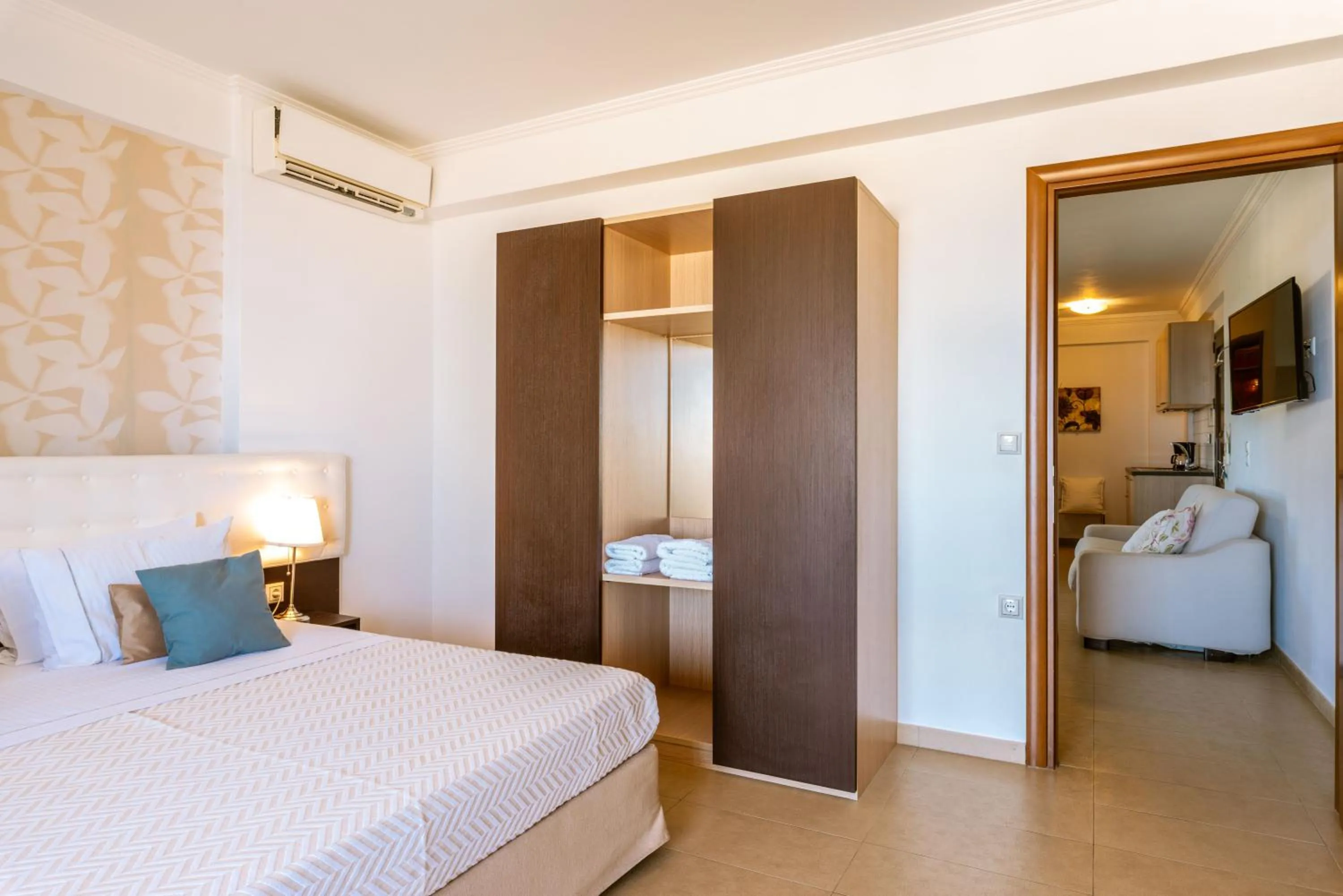 Bed in 3Aktes Suites & Studios