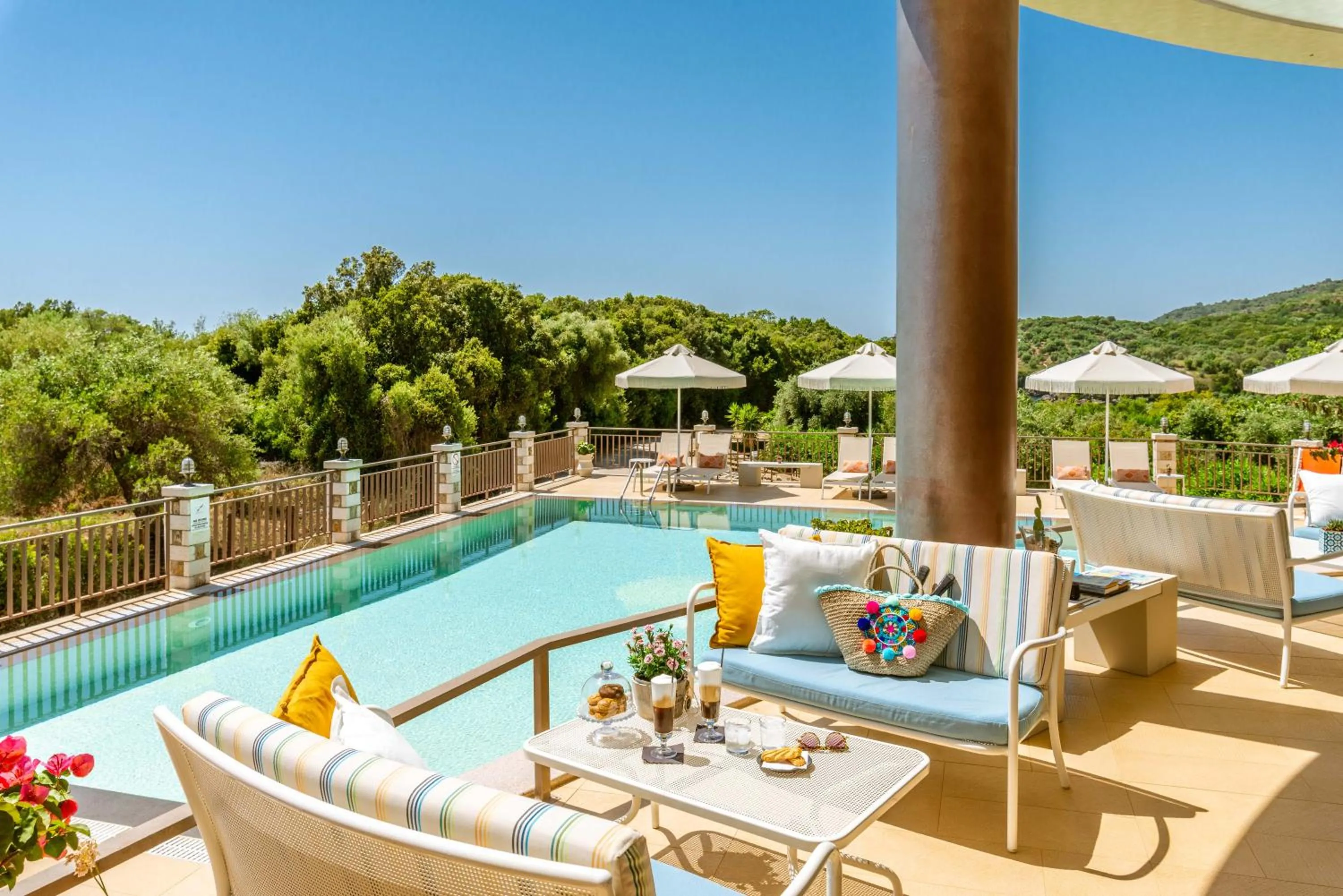 Pool view in 3Aktes Suites & Studios