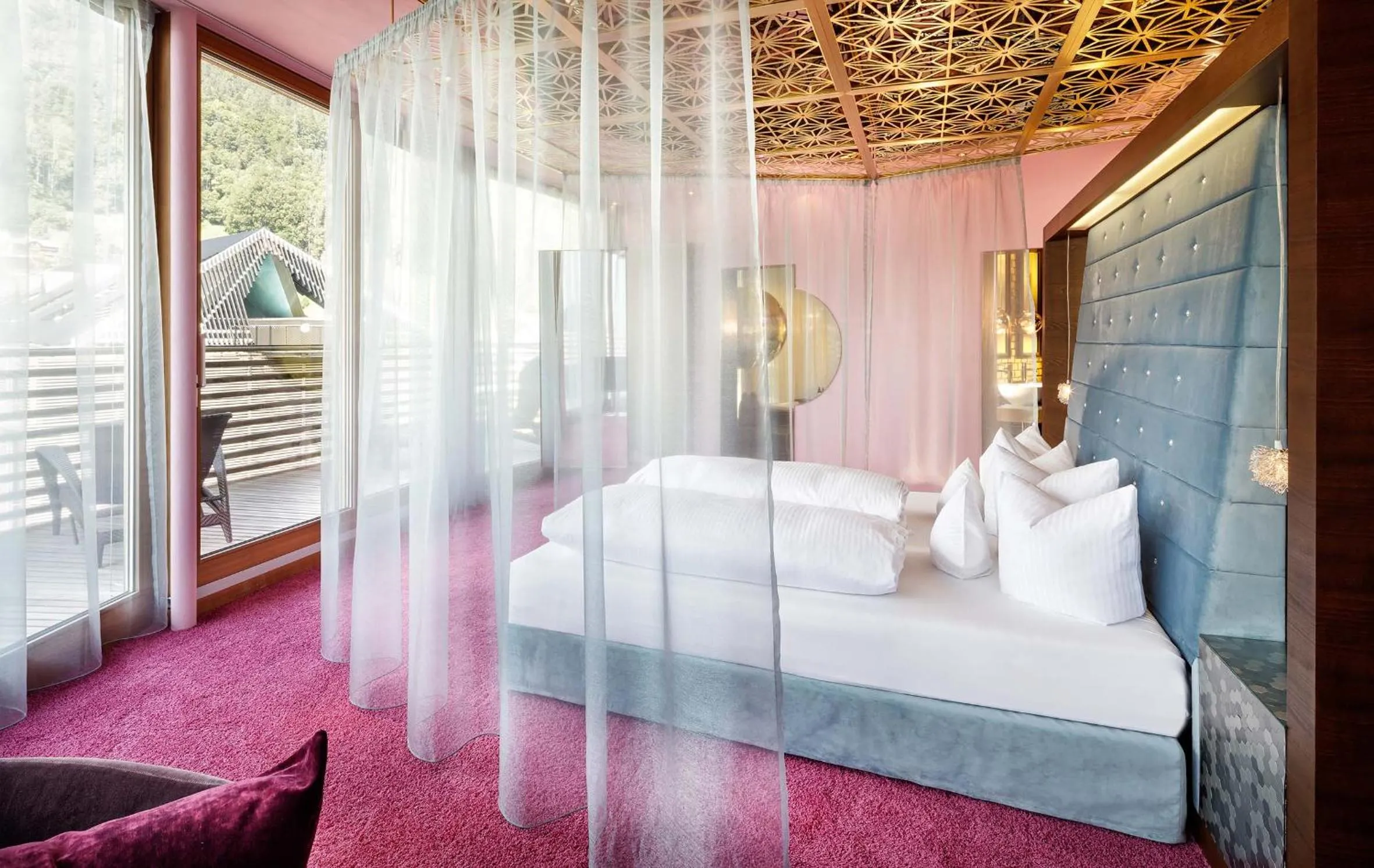 Photo of the whole room, Bed in GAMS zu zweit