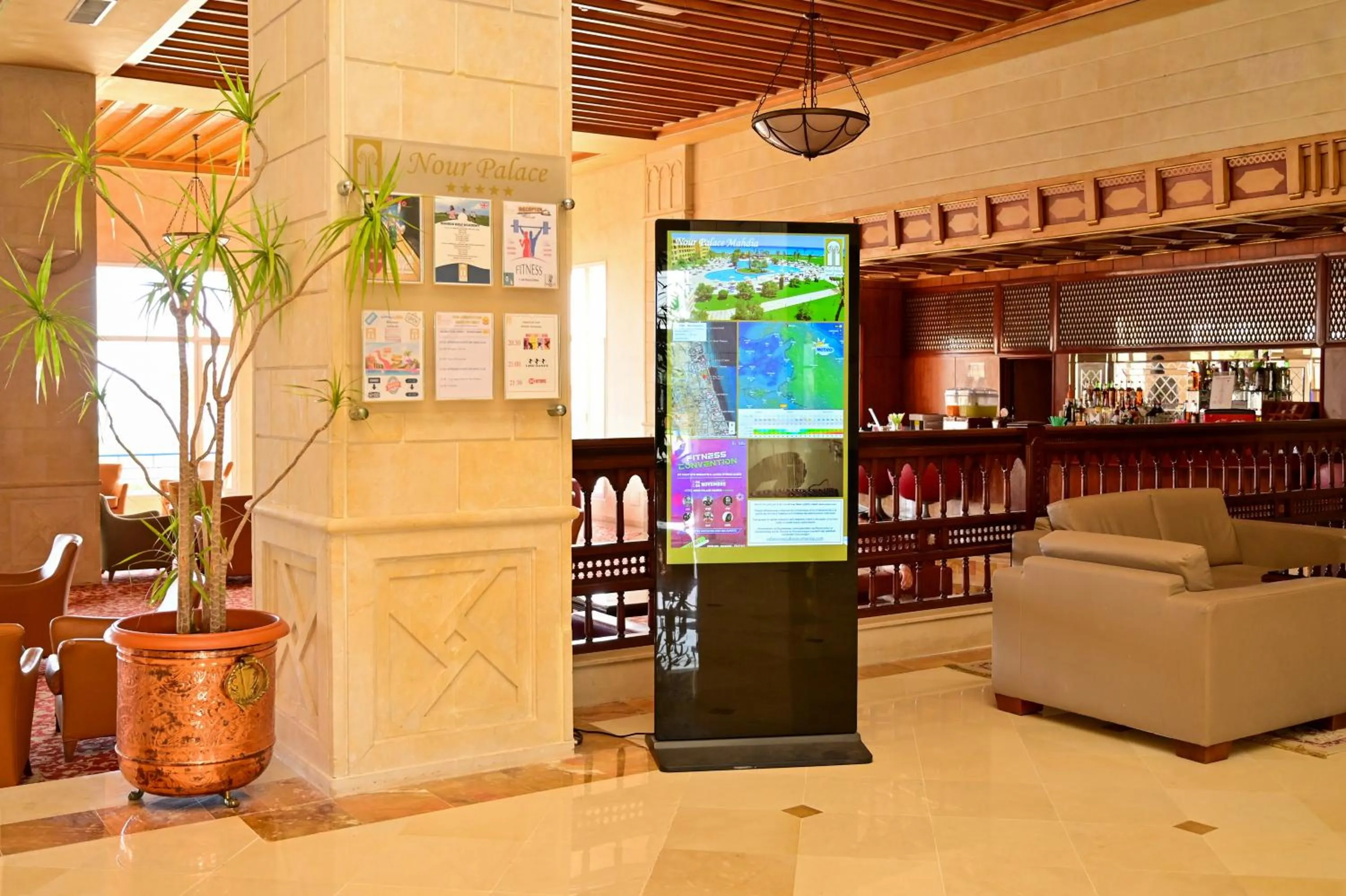 Lobby or reception in Hotel Nour Palace Resort & Thalasso Mahdia