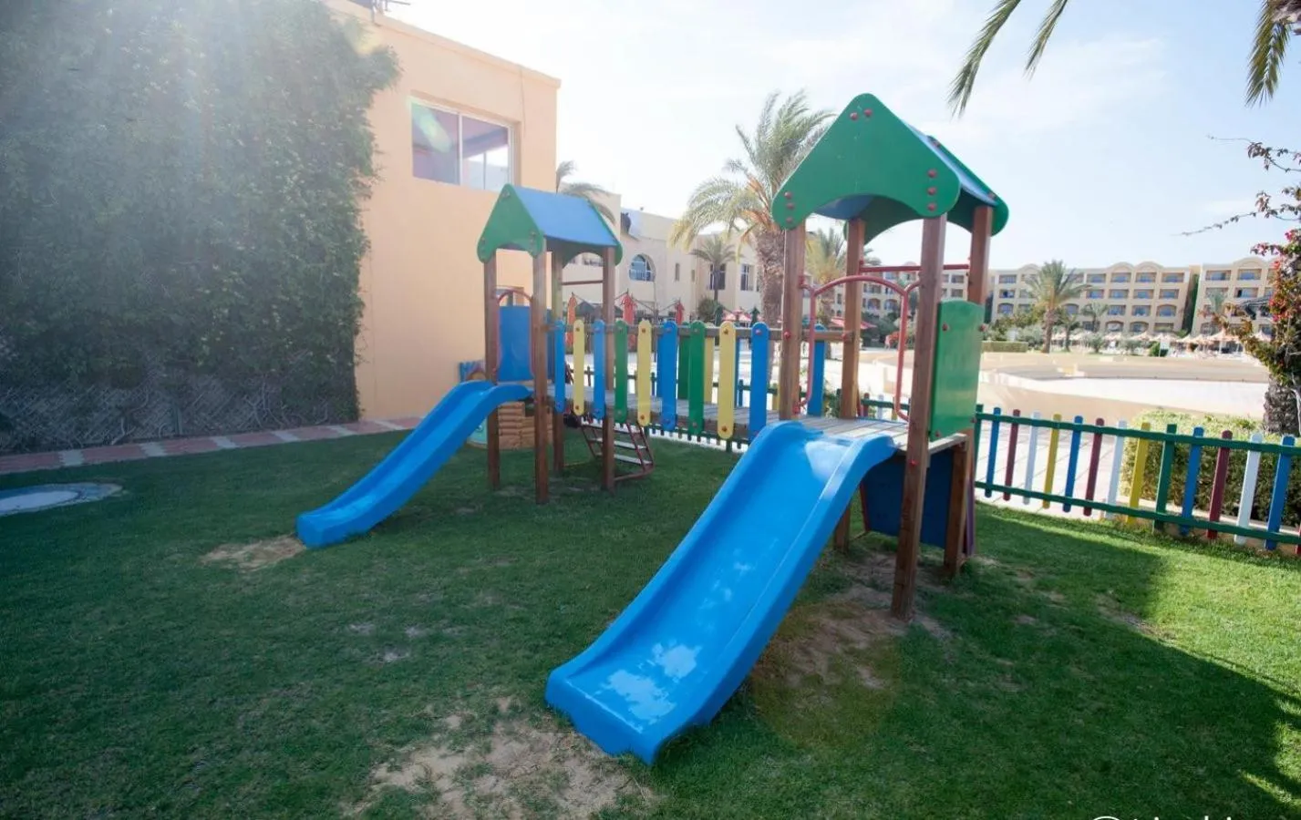 Children play ground in Hotel Nour Palace Resort & Thalasso Mahdia