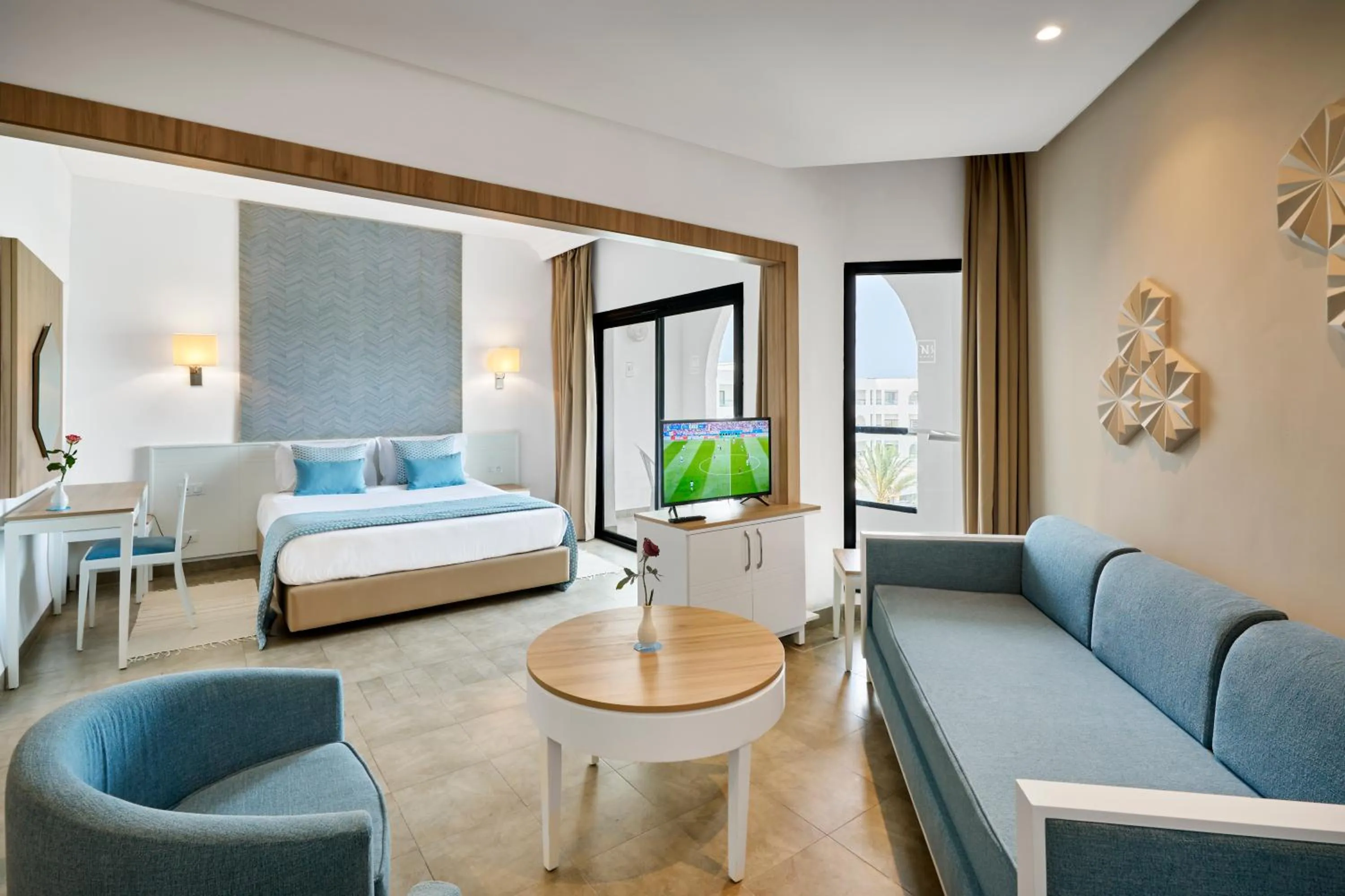 Bedroom, Bed in Nozha Beach Resort & Spa