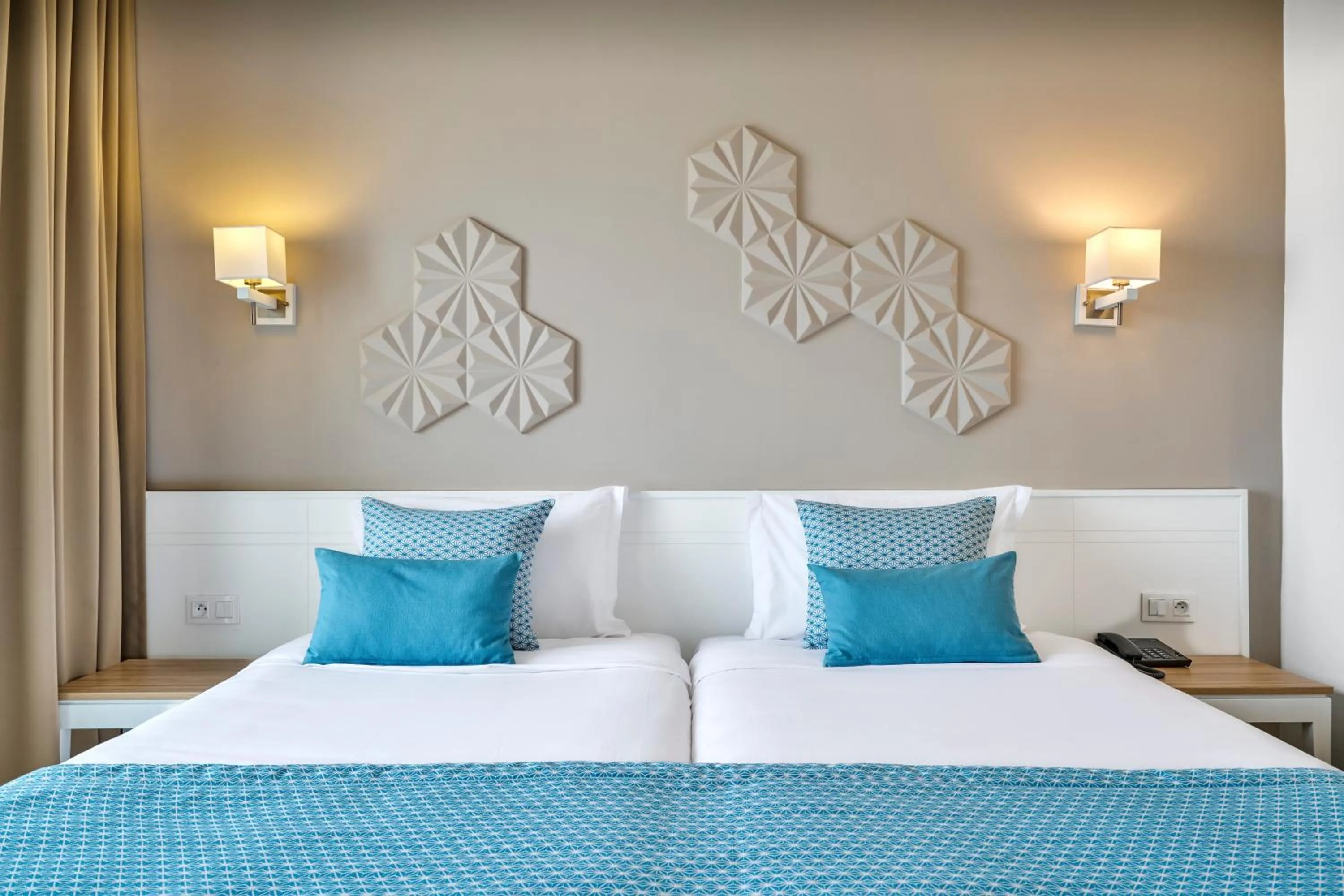 Bed in Nozha Beach Resort & Spa