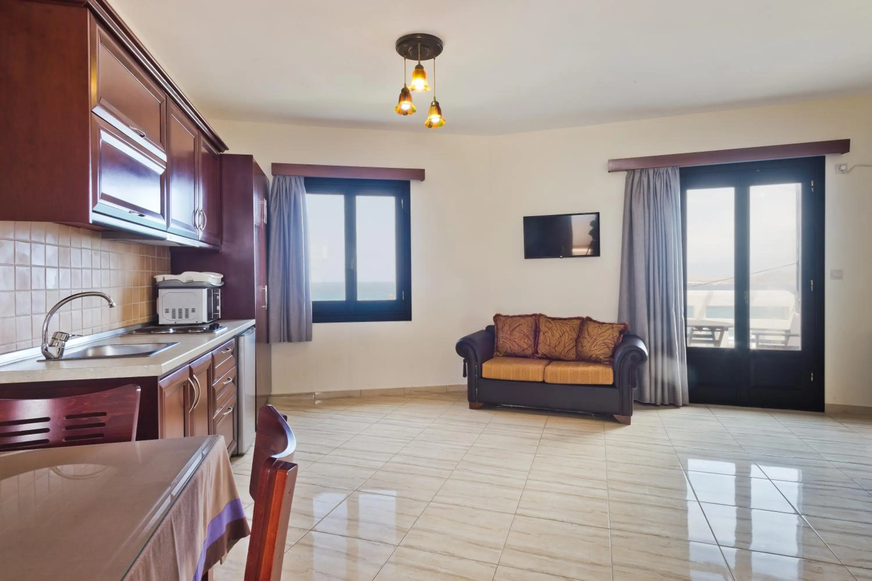 Kitchen or kitchenette in Arkasa Bay Hotel