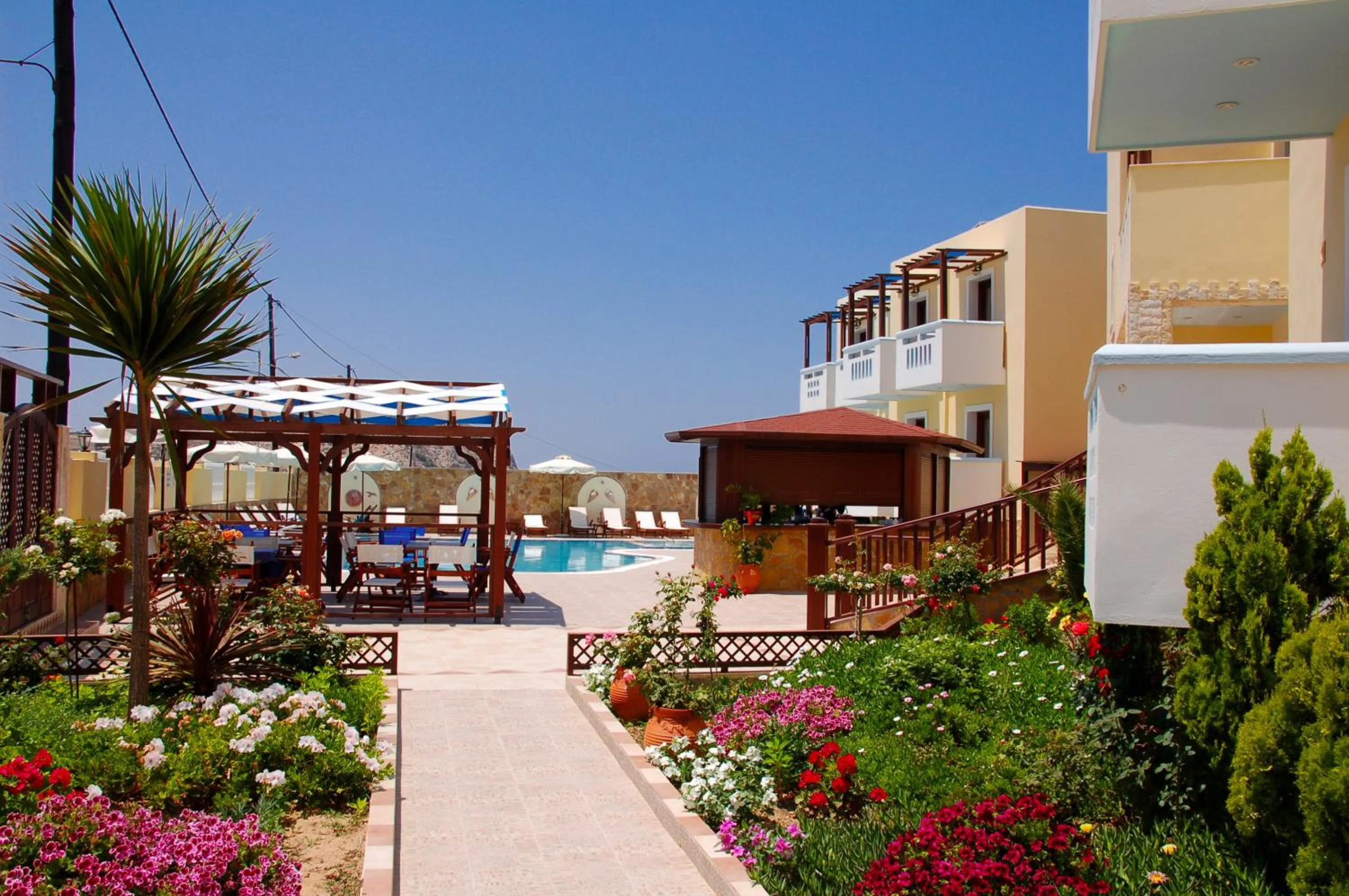 Patio in Arkasa Bay Hotel