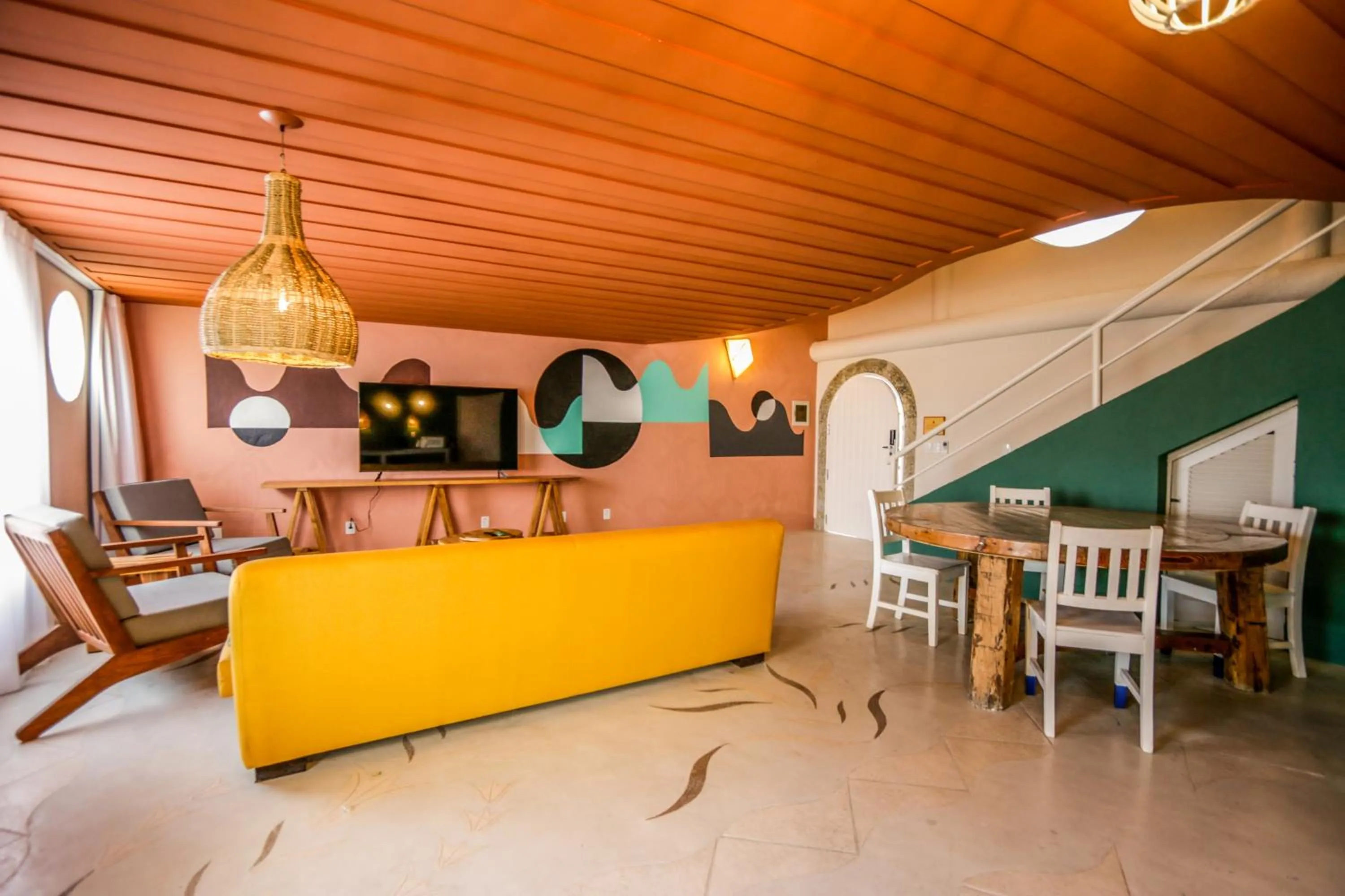 Seating area in Selina Buzios