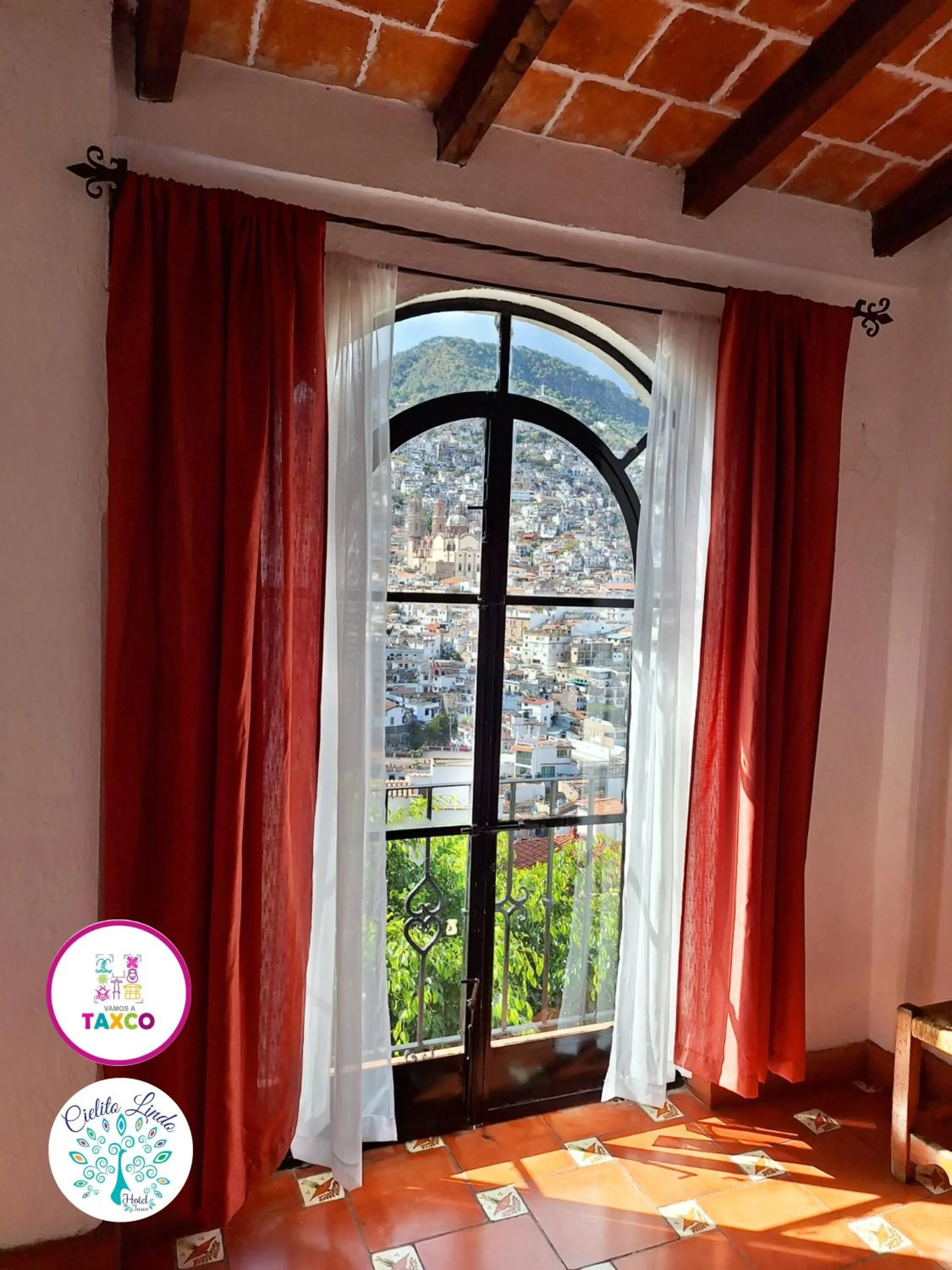 Natural landscape in Hotel Cielito Lindo, Taxco