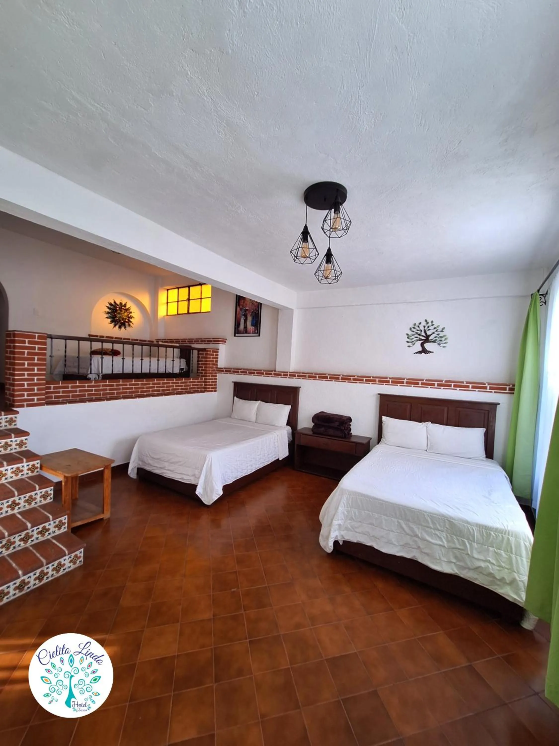Bed in Hotel Cielito Lindo, Taxco