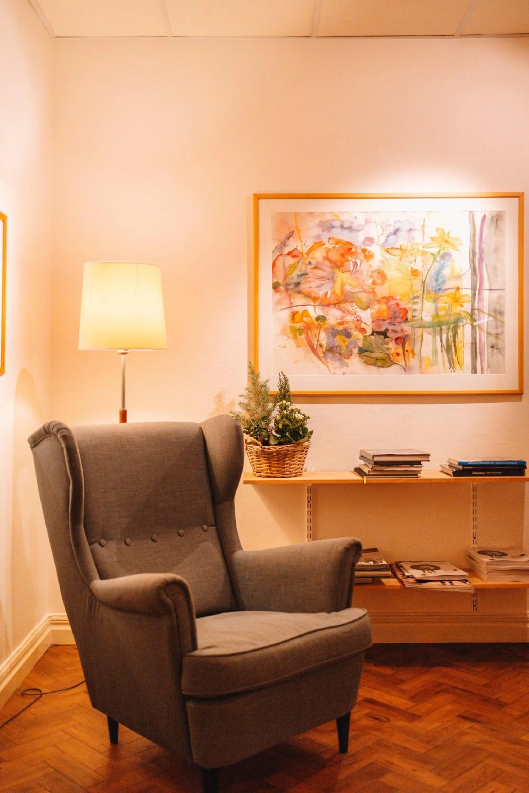 Communal lounge/ TV room in Hotel Lorensberg