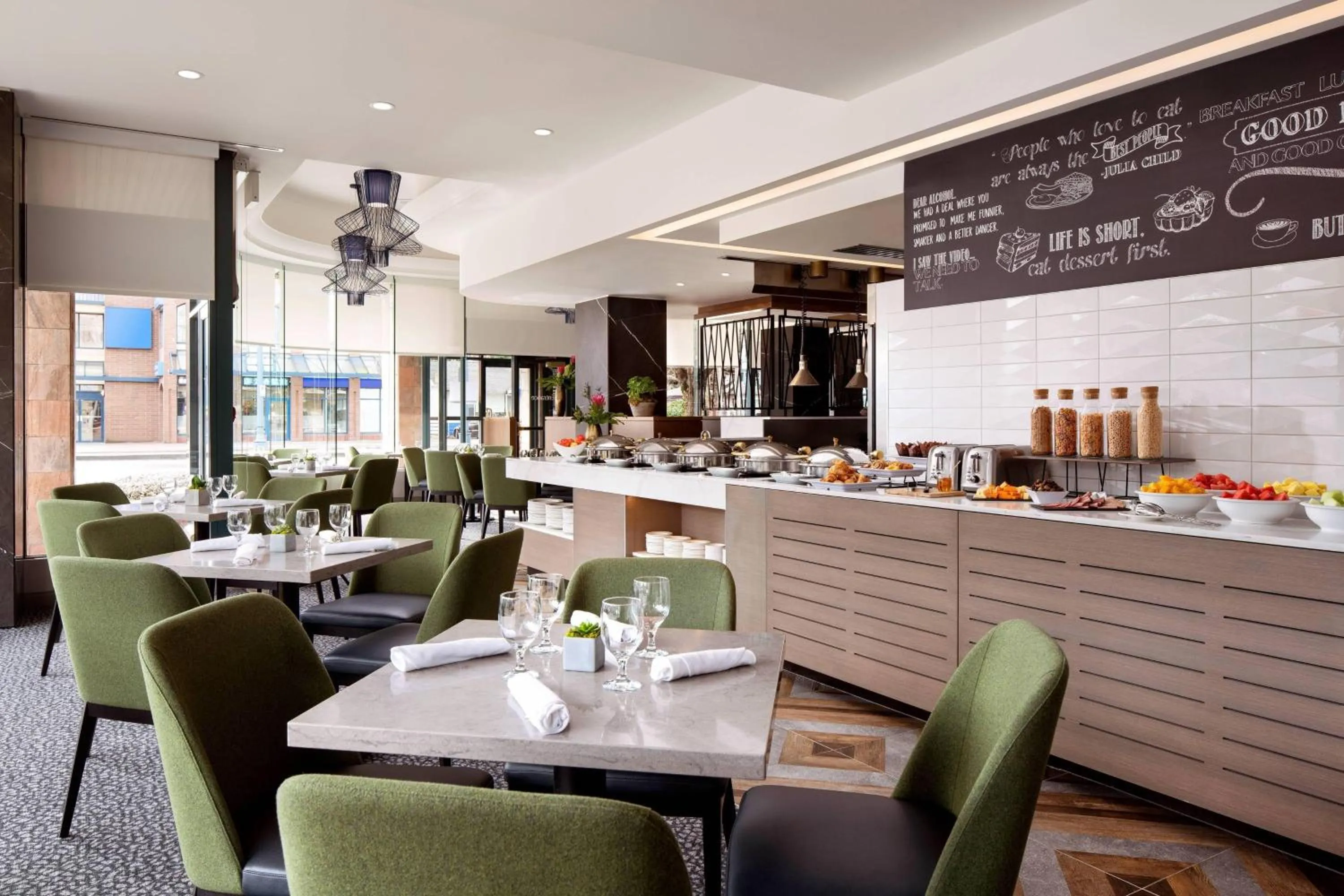 Breakfast in Vancouver Airport Marriott Hotel