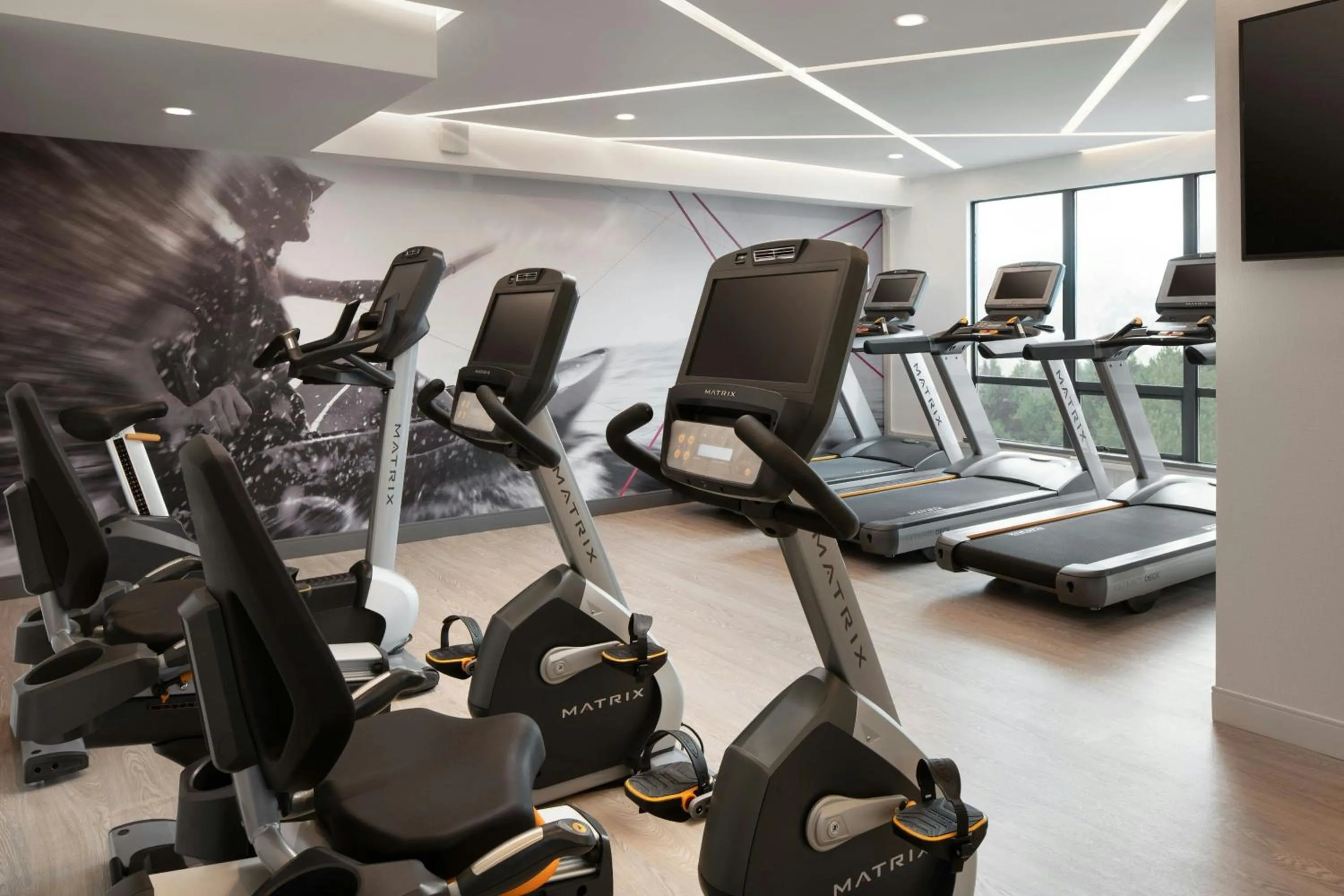 Fitness centre/facilities in Vancouver Airport Marriott Hotel