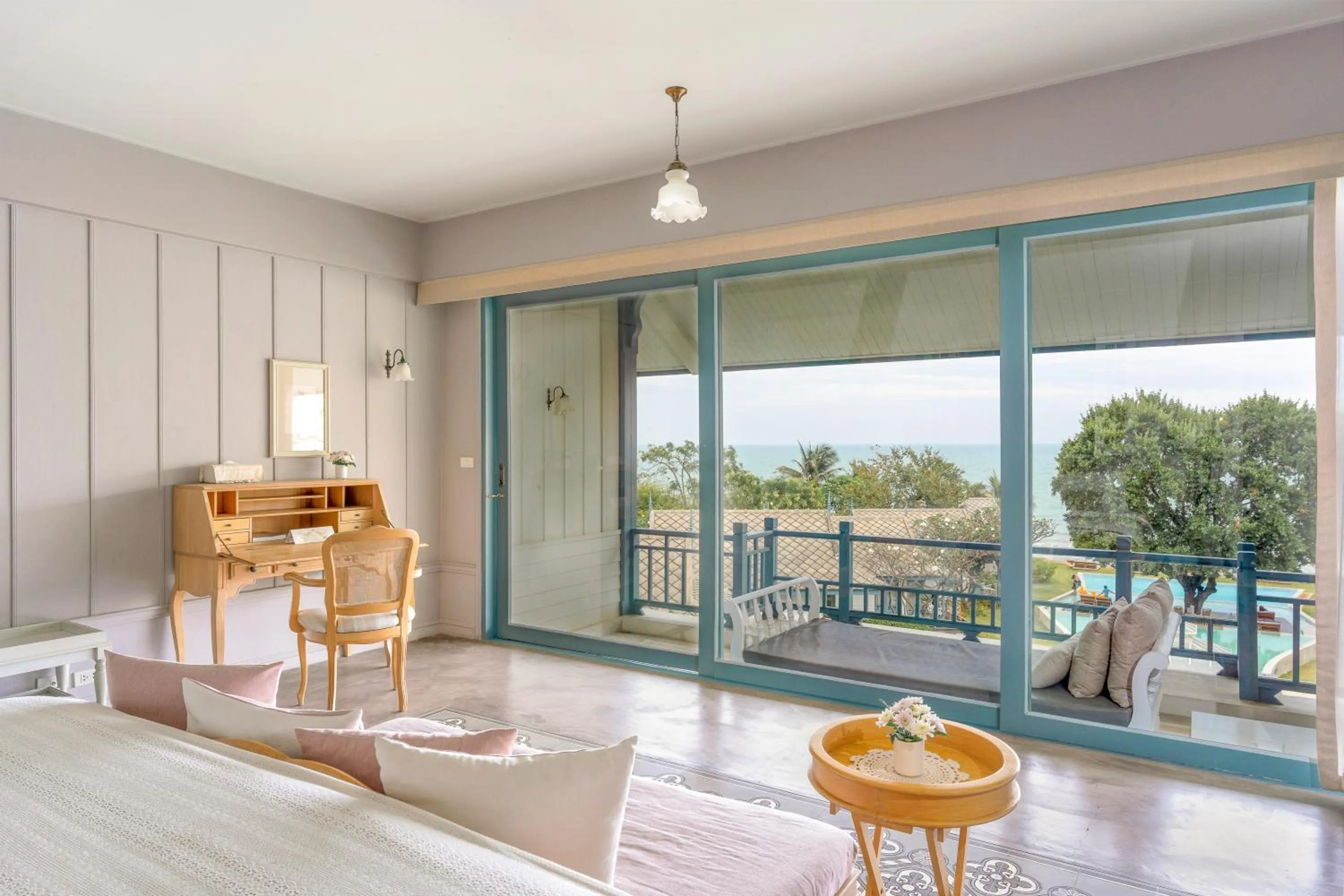 Sea view, Bed in Devasom Hua Hin Resort