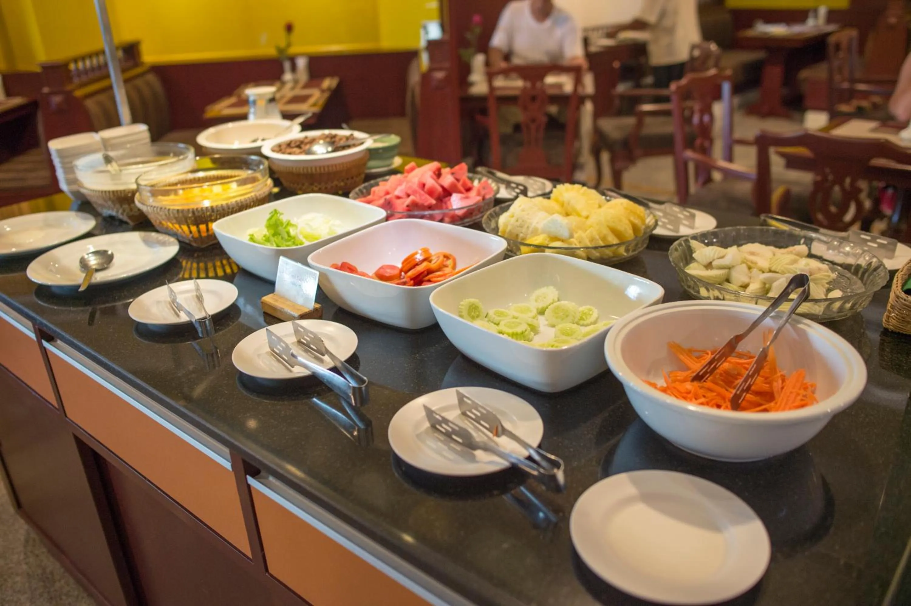 Buffet breakfast in City Beach Resort