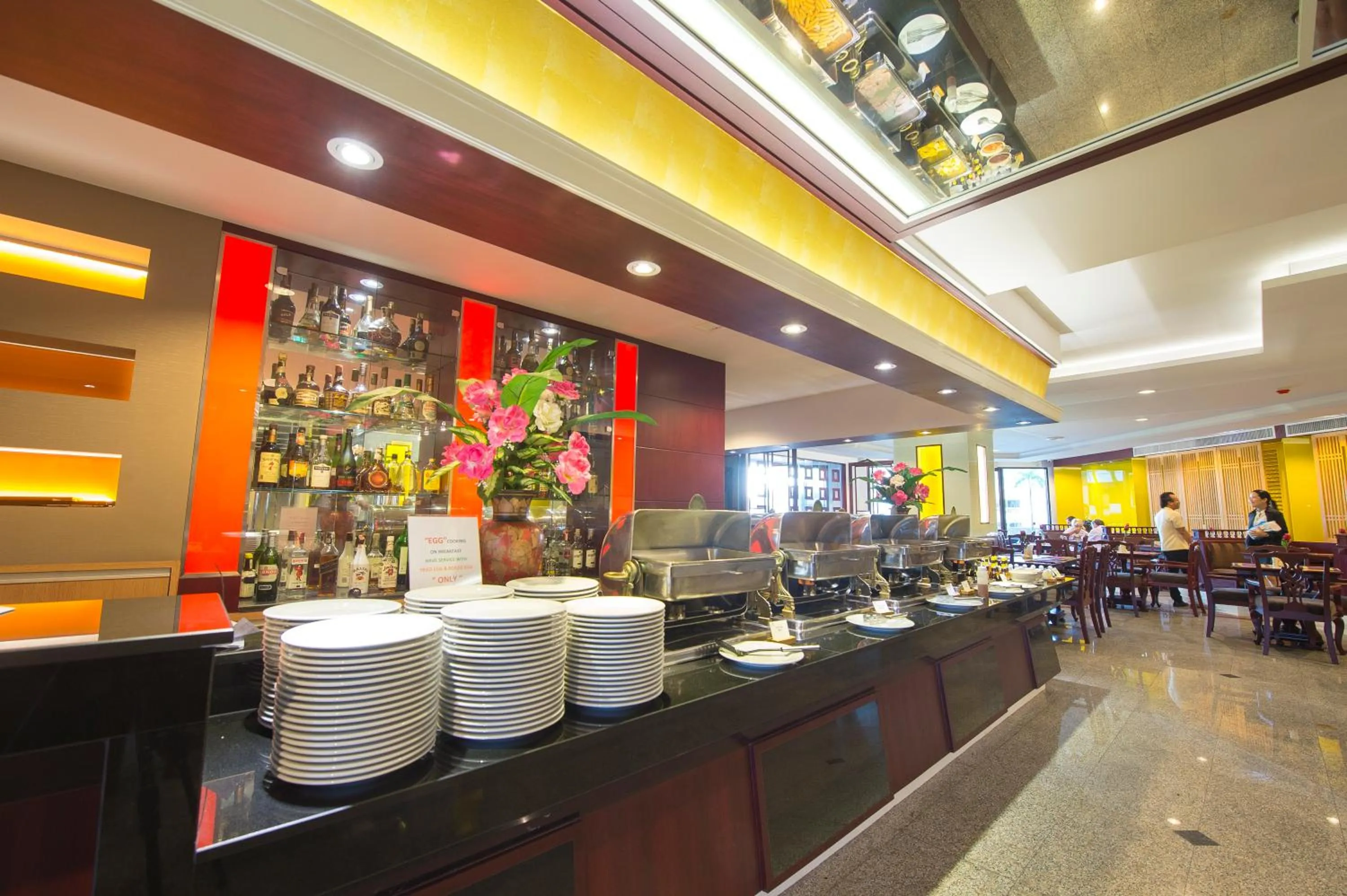 Buffet breakfast in City Beach Resort