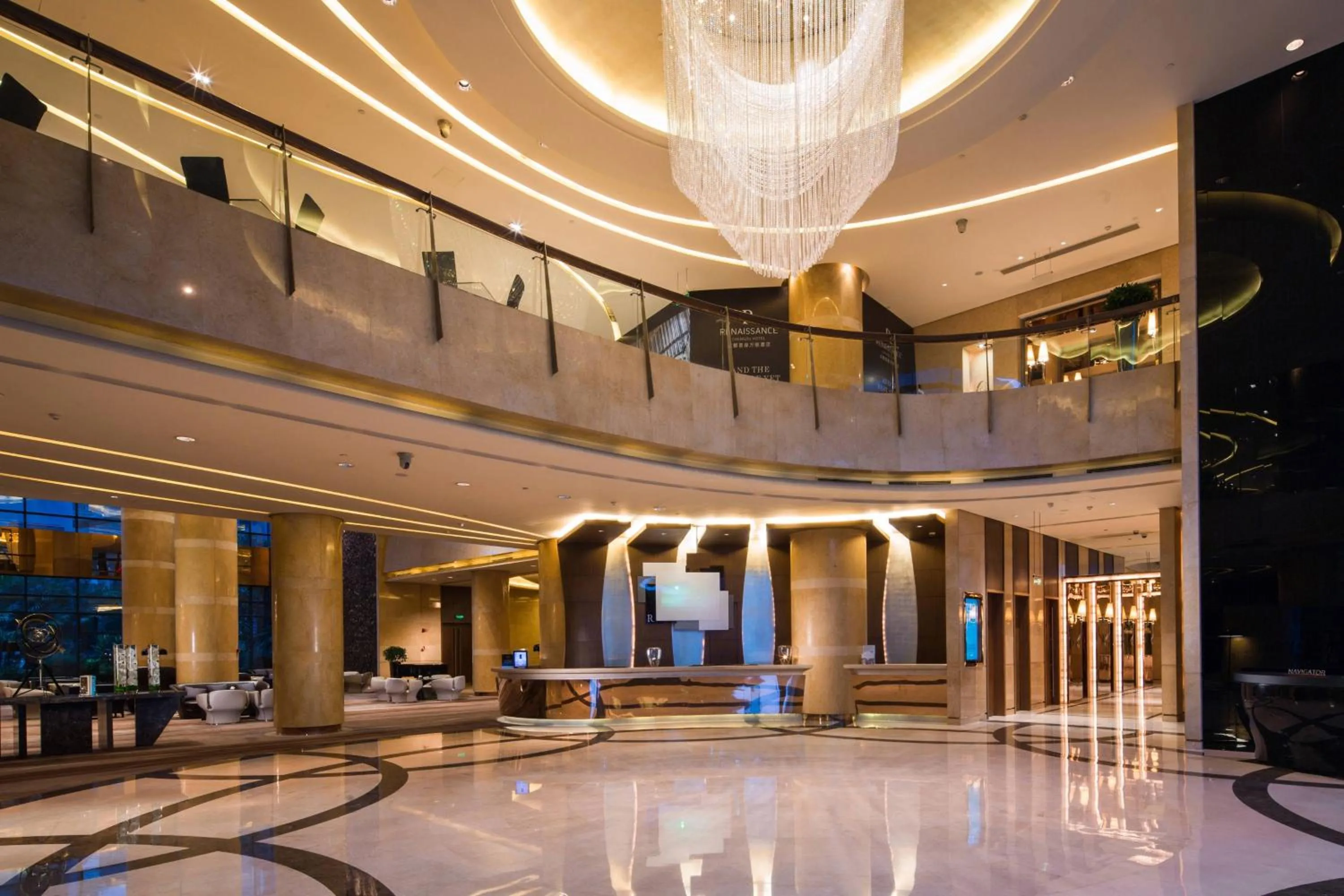 Lobby or reception in Renaissance Chengdu Hotel