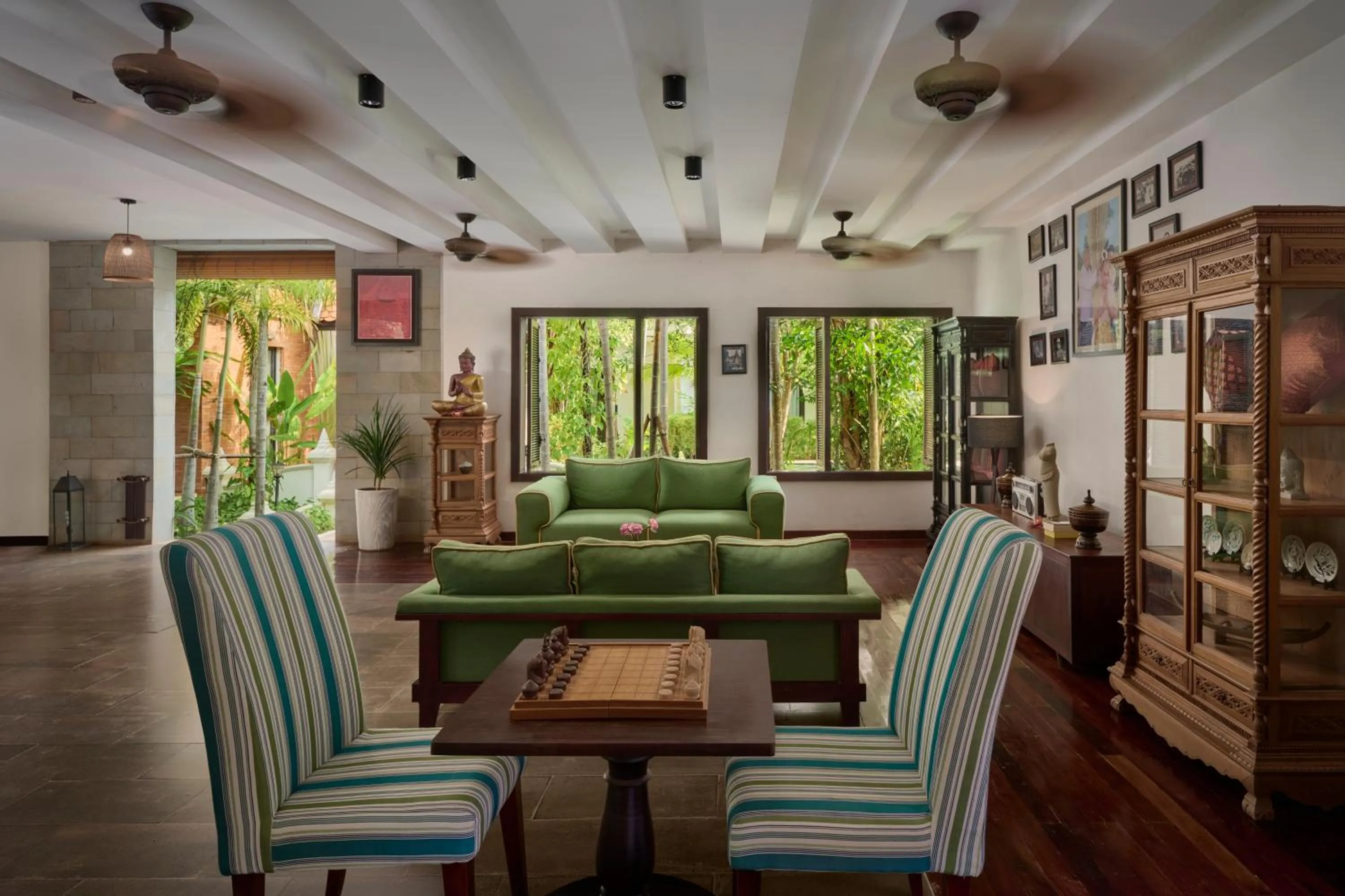 Communal lounge/ TV room in The Embassy Angkor Resort & Spa