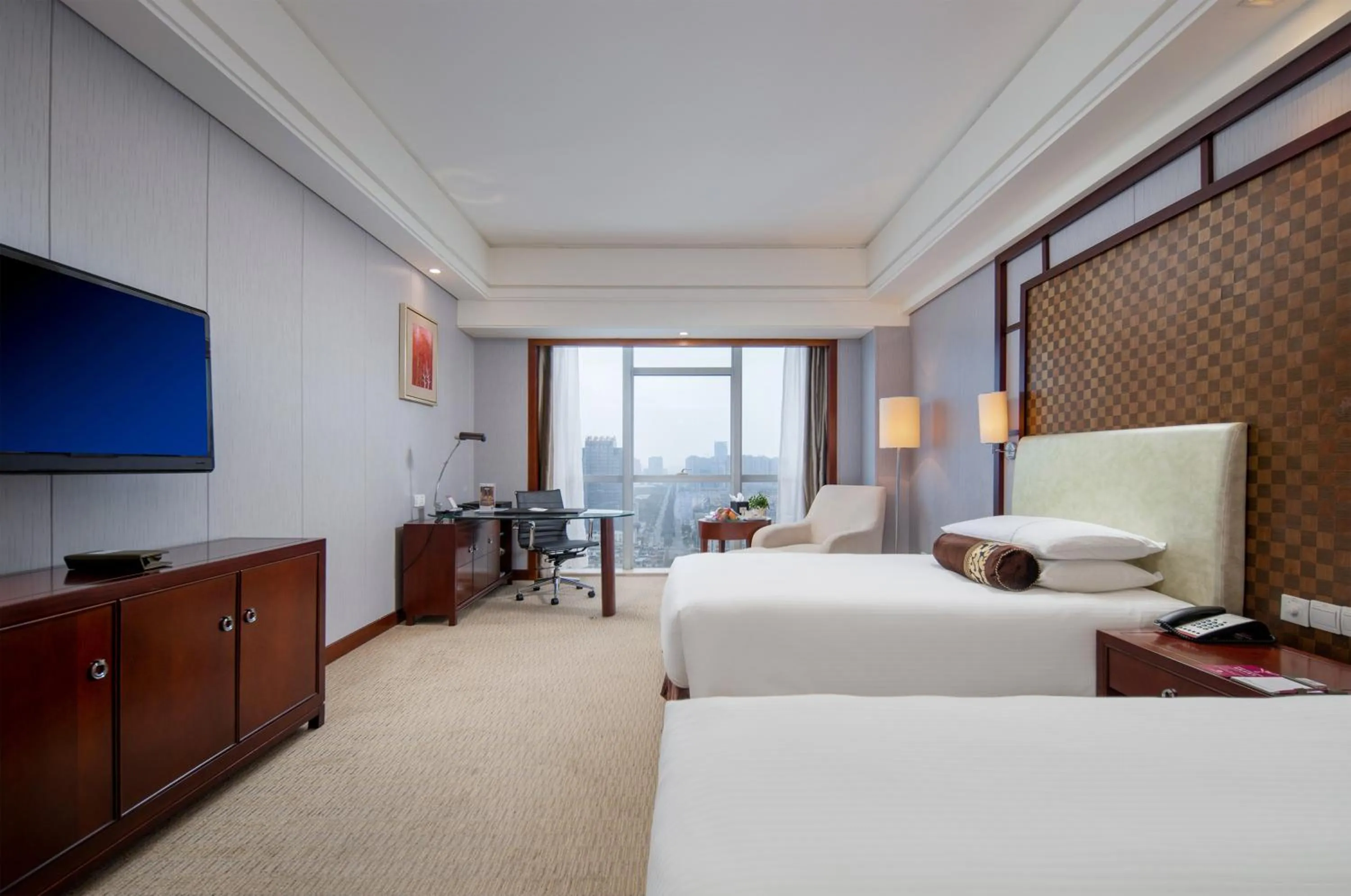 Bed in Haiwaihai Grand Hotel Ma'anshan