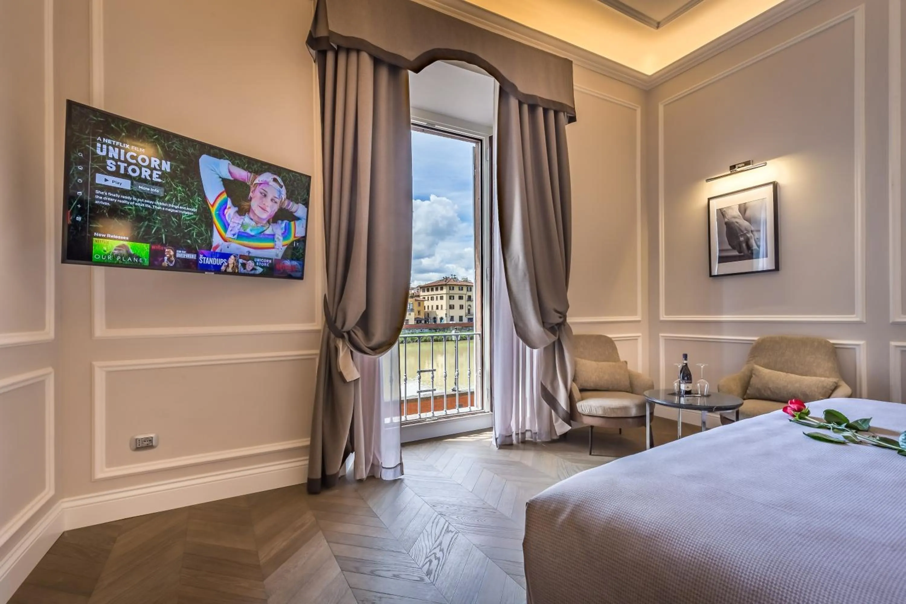 TV and multimedia, Bed in Il Rivalta - Place of Charme