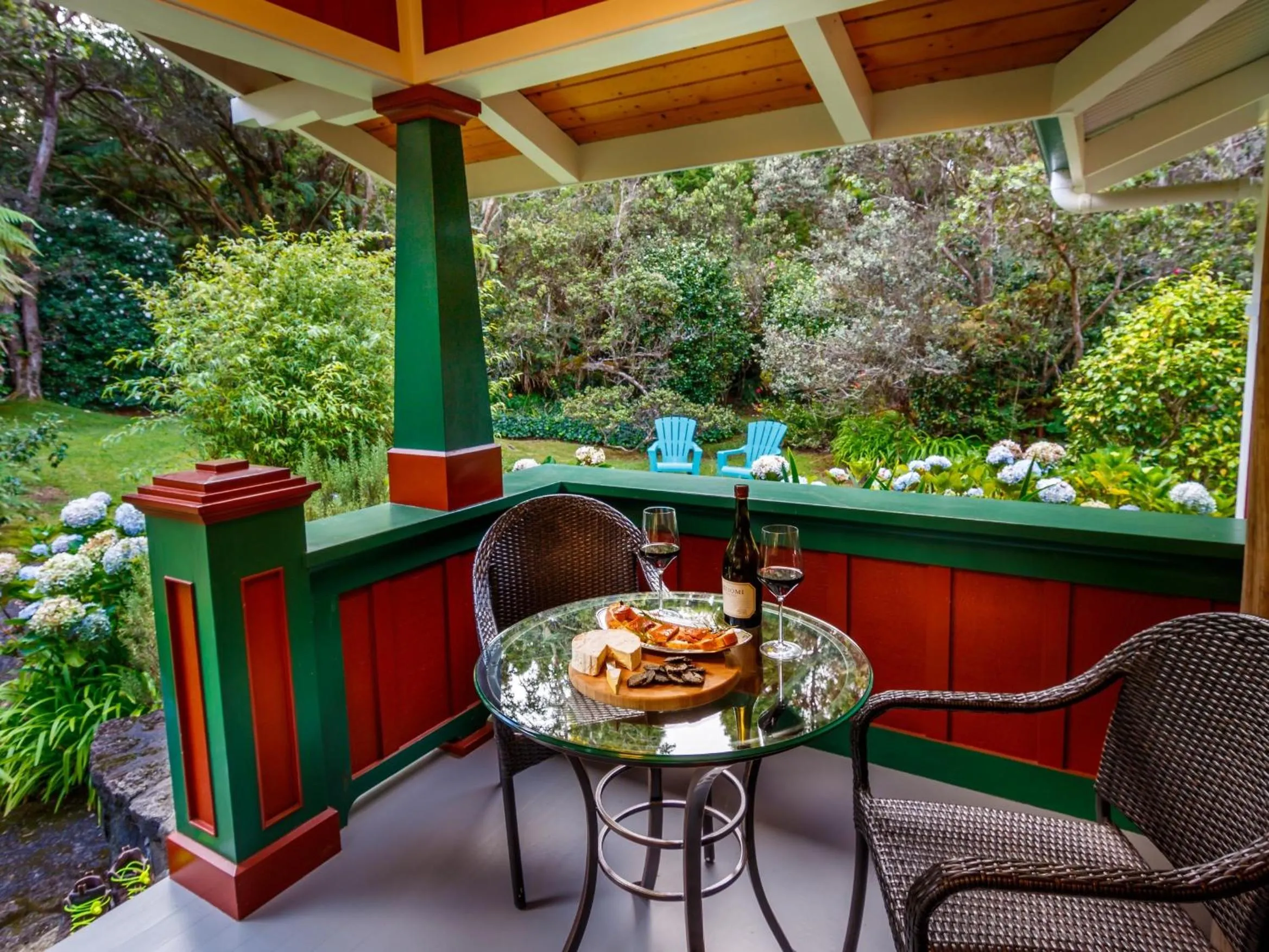 Balcony/Terrace in Volcano Teapot Cottage
