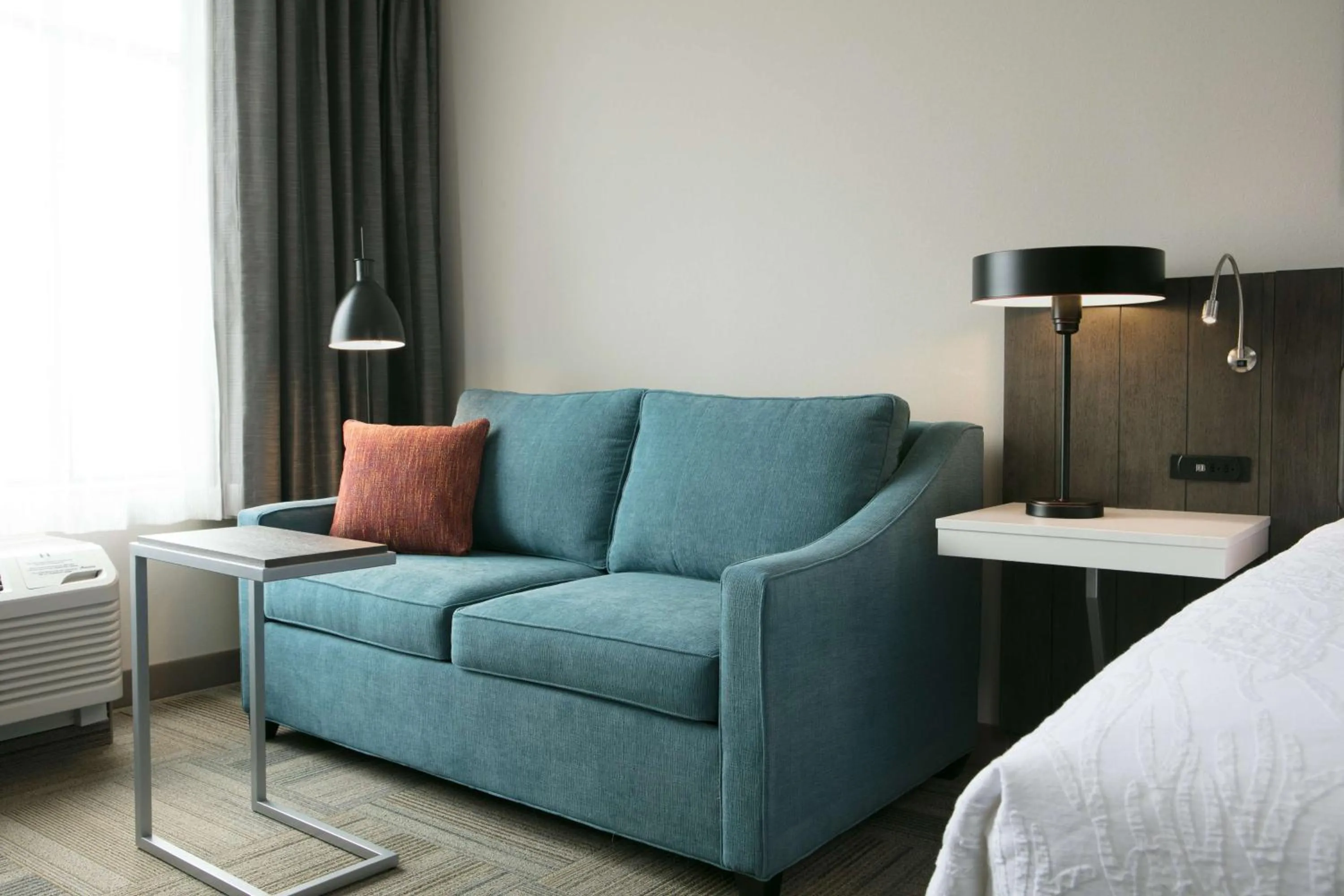 Bed in Hilton Garden Inn Iowa City Downtown University