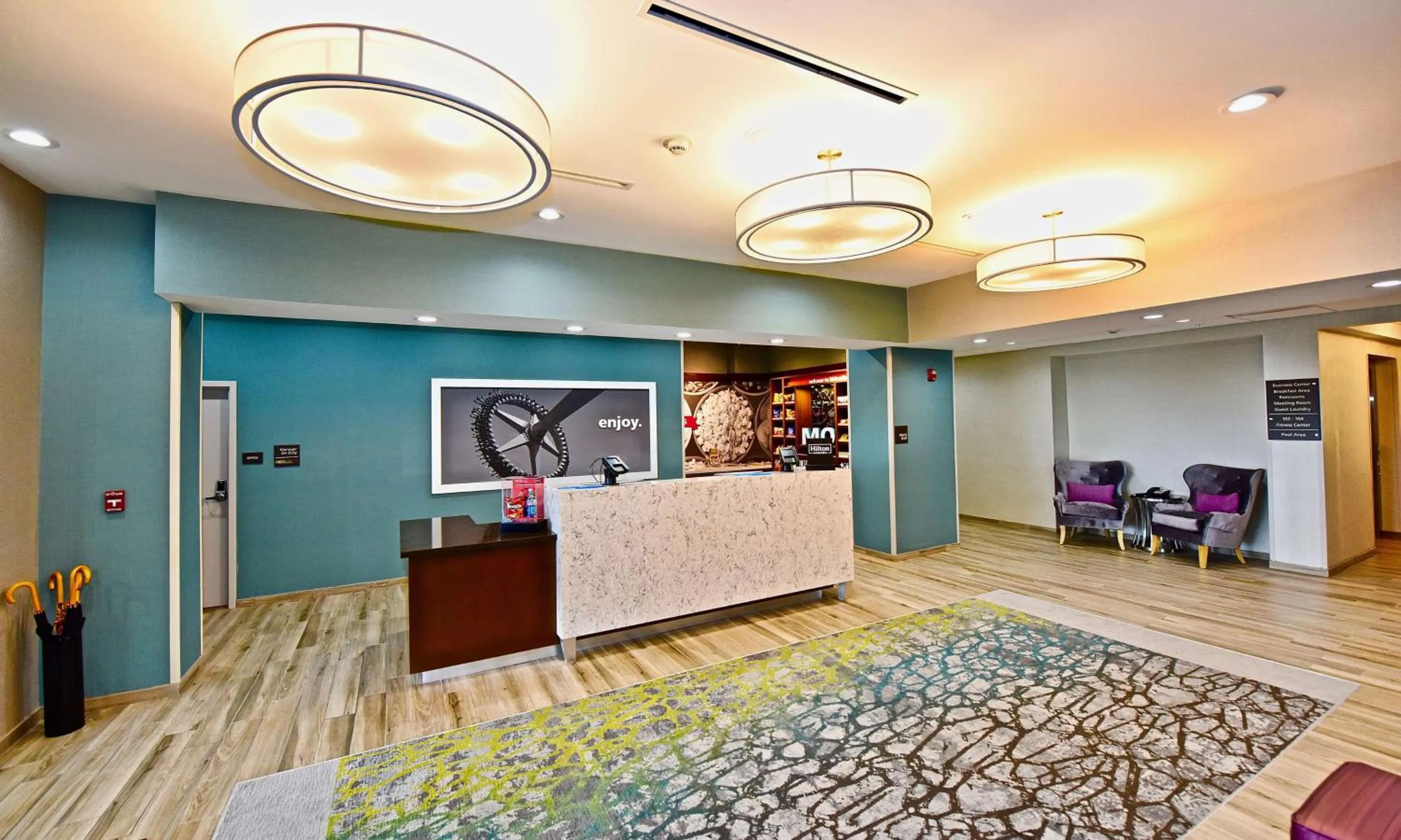 Lobby or reception in Hampton Inn By Hilton Kirksville MO