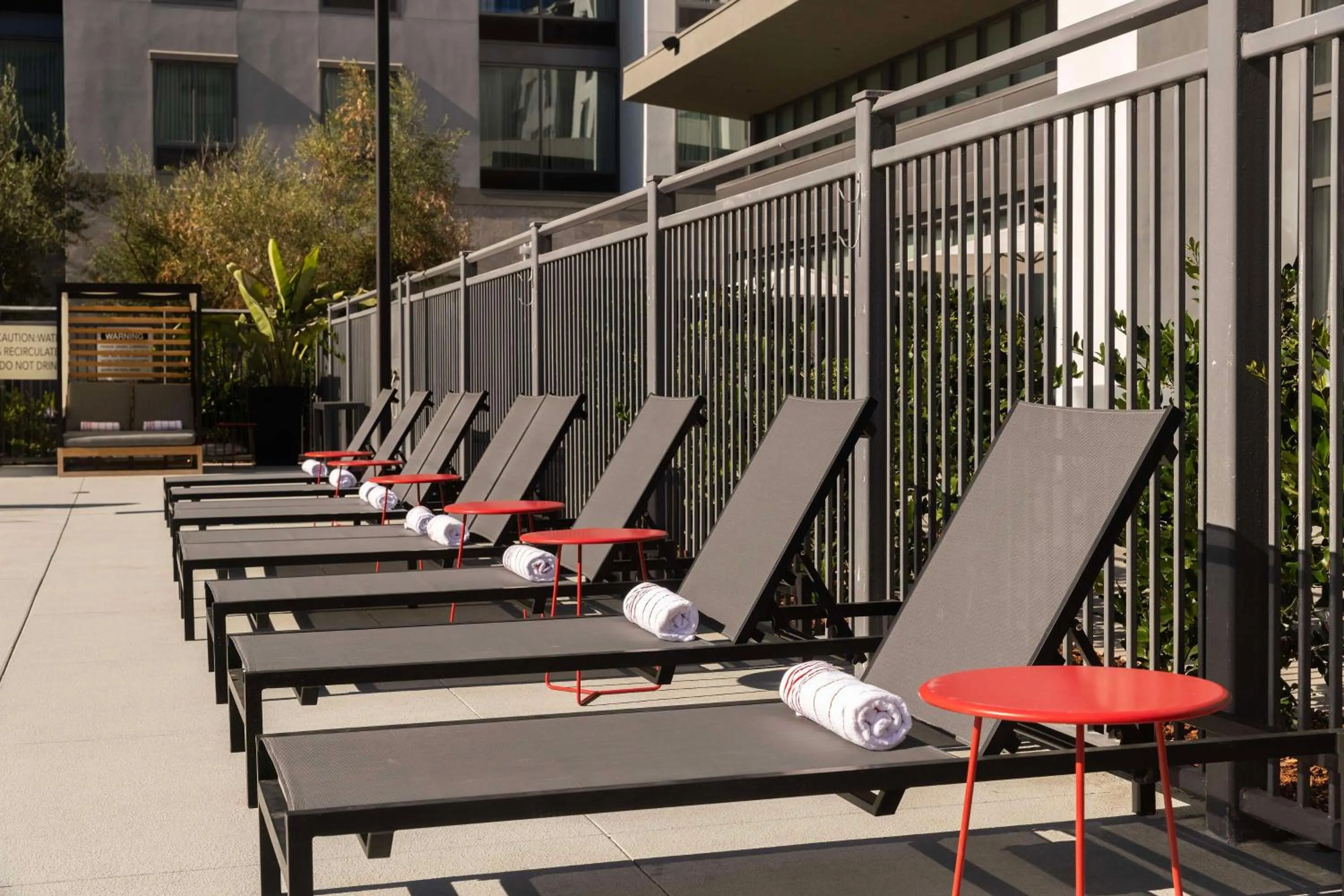 Pool view in Homewood Suites By Hilton Long Beach Airport