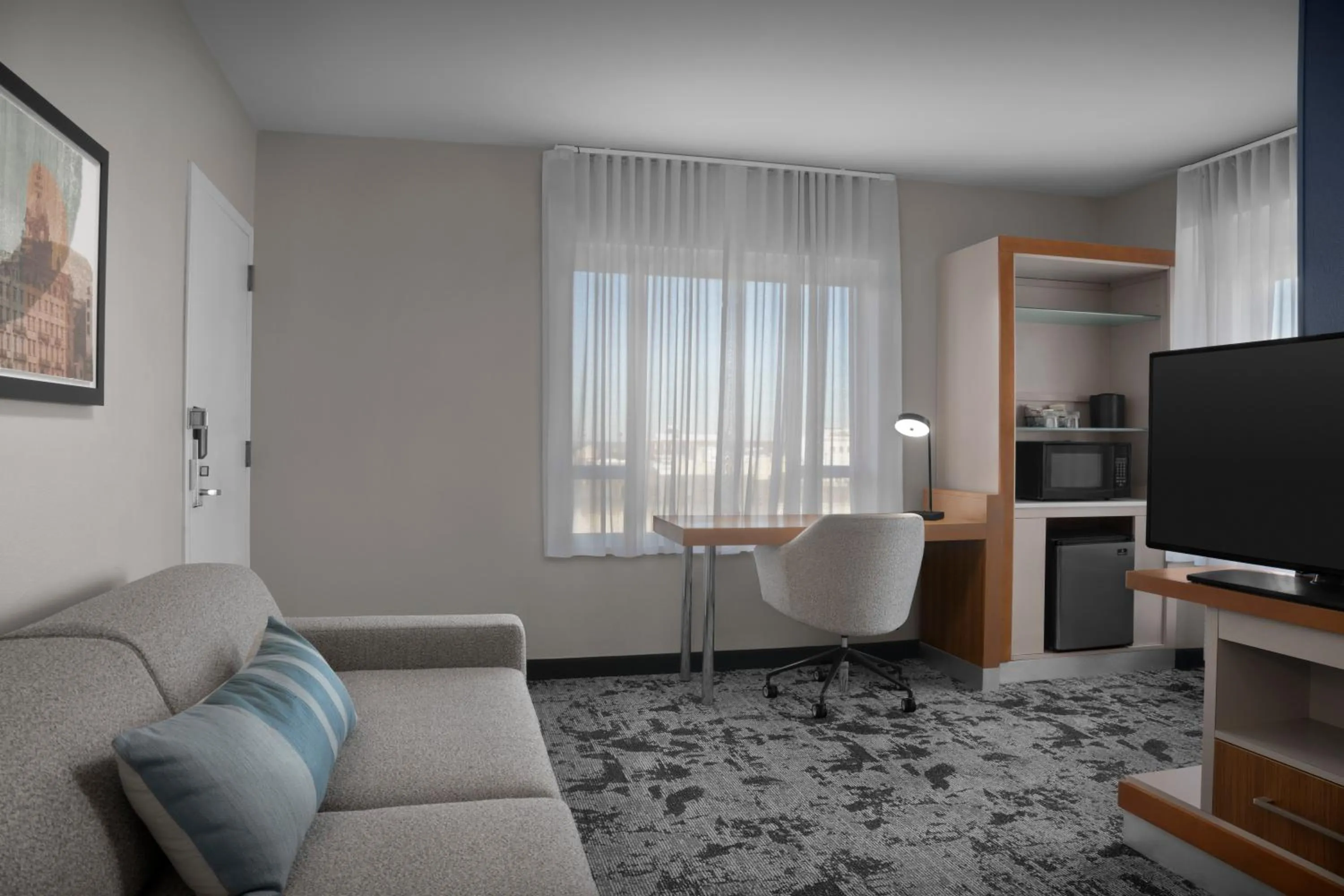 Living room in Springhill Suites by Marriott Savannah Downtown Historic District