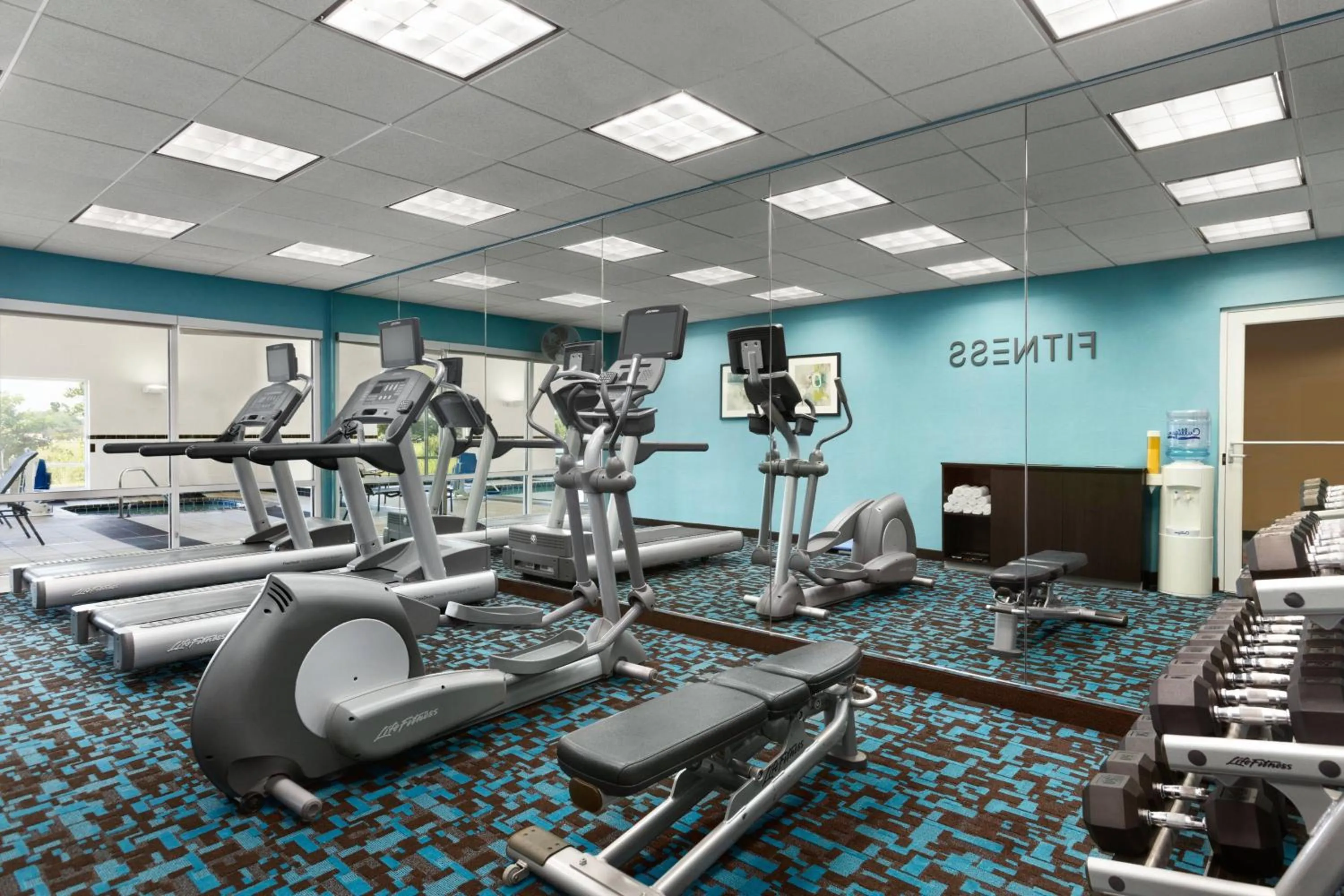 Fitness centre/facilities in Fairfield Inn & Suites by Marriott Weirton