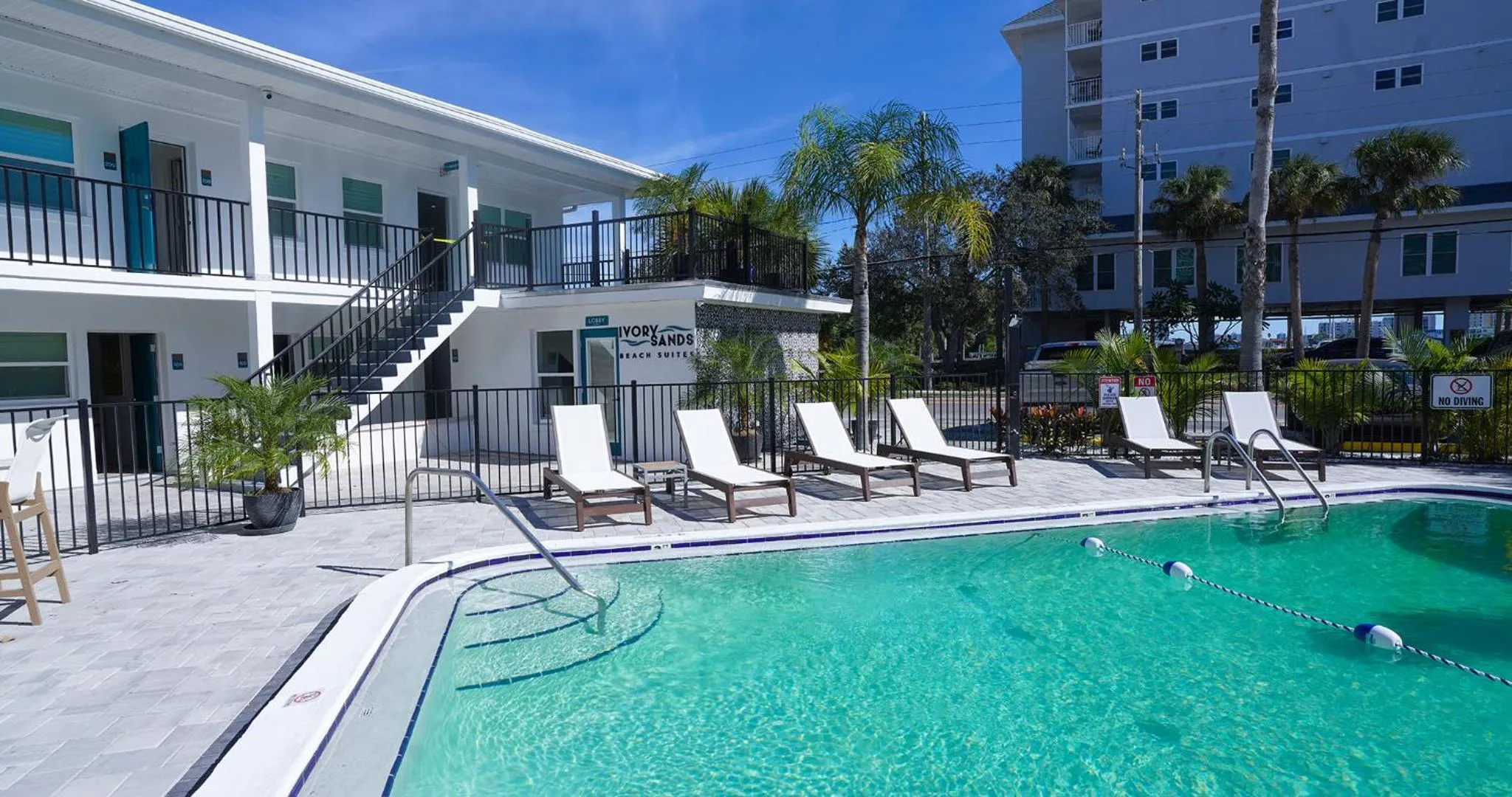 Swimming pool in Ivory Sands Beach Suites