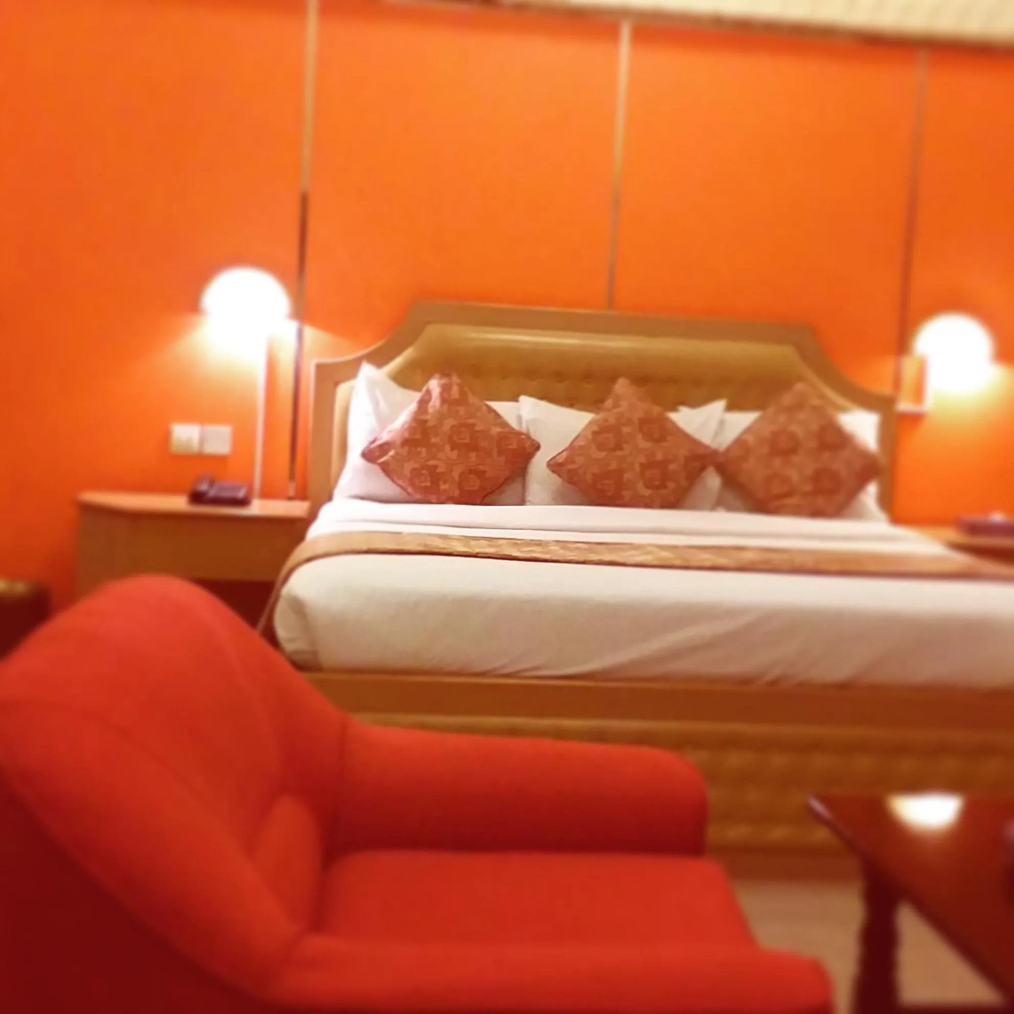 Bed in Bowshar International Hotel