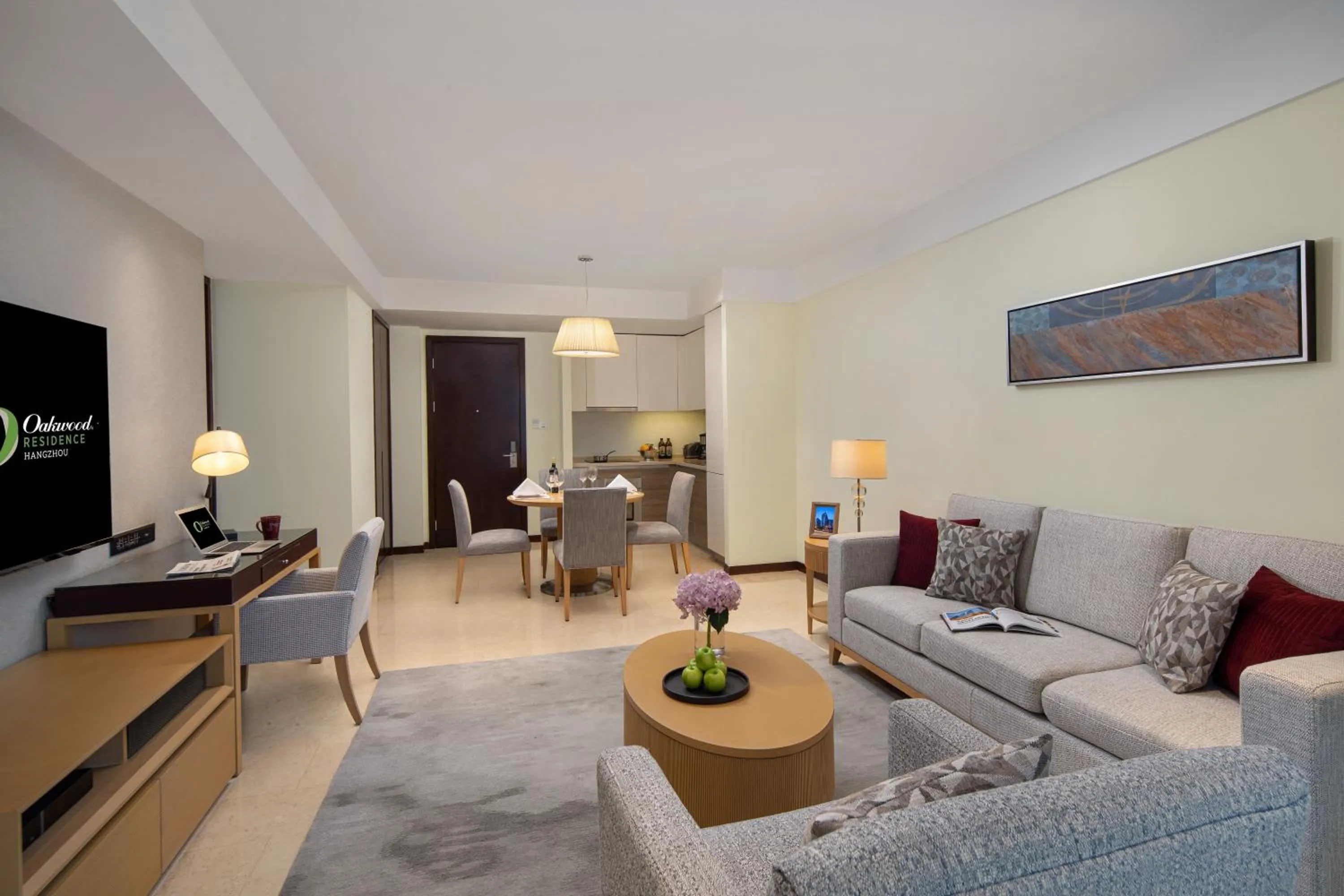 Living room in Oakwood Residence Hangzhou