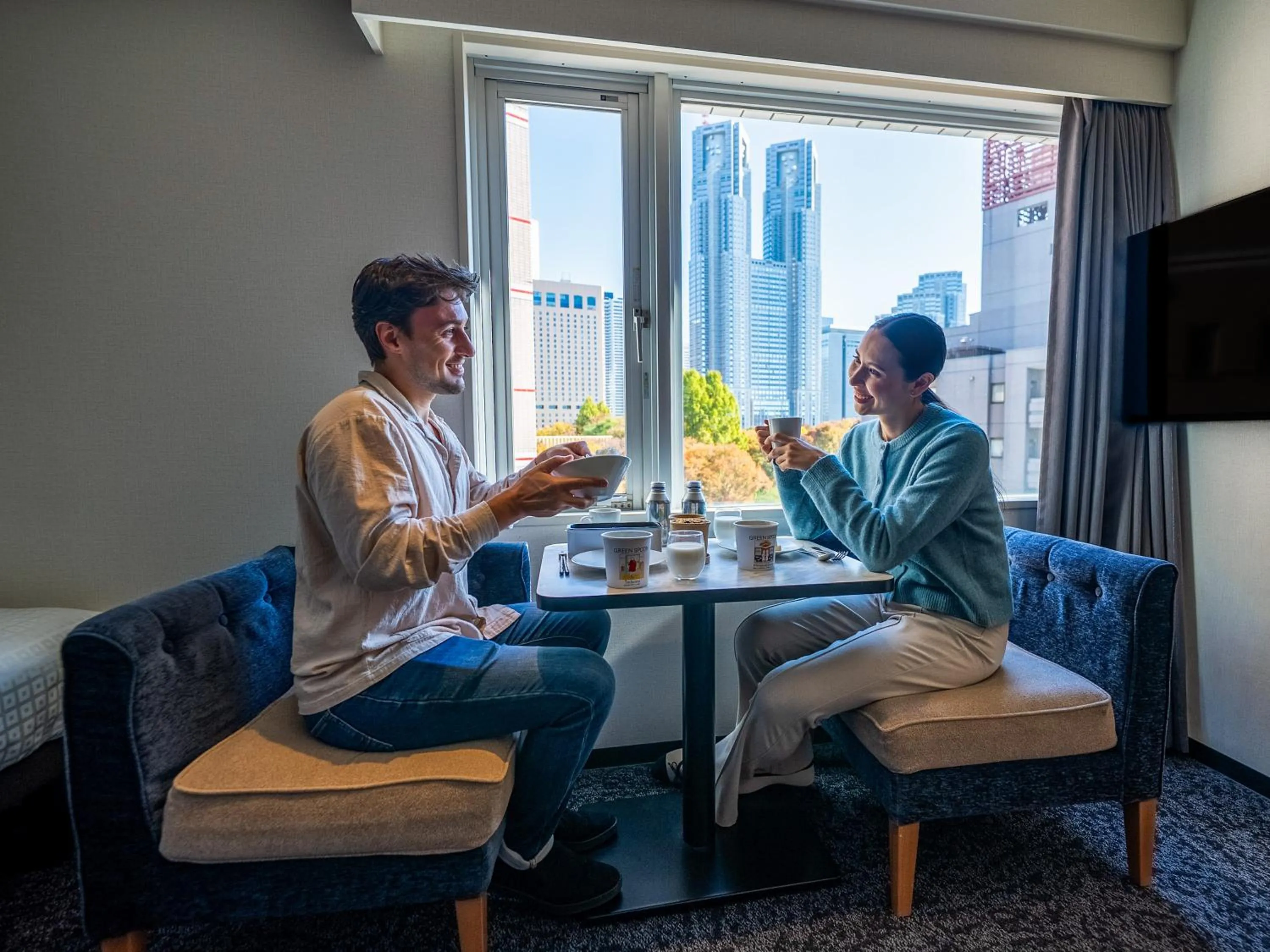 People in Tokyu Stay Nishi Shinjuku