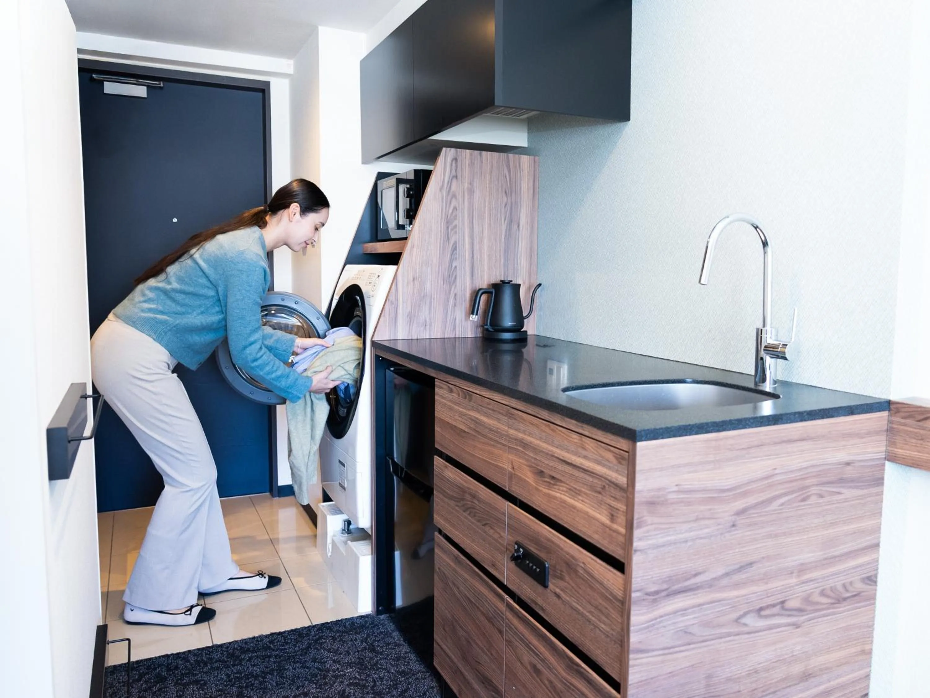 washing machine in Tokyu Stay Nishi Shinjuku