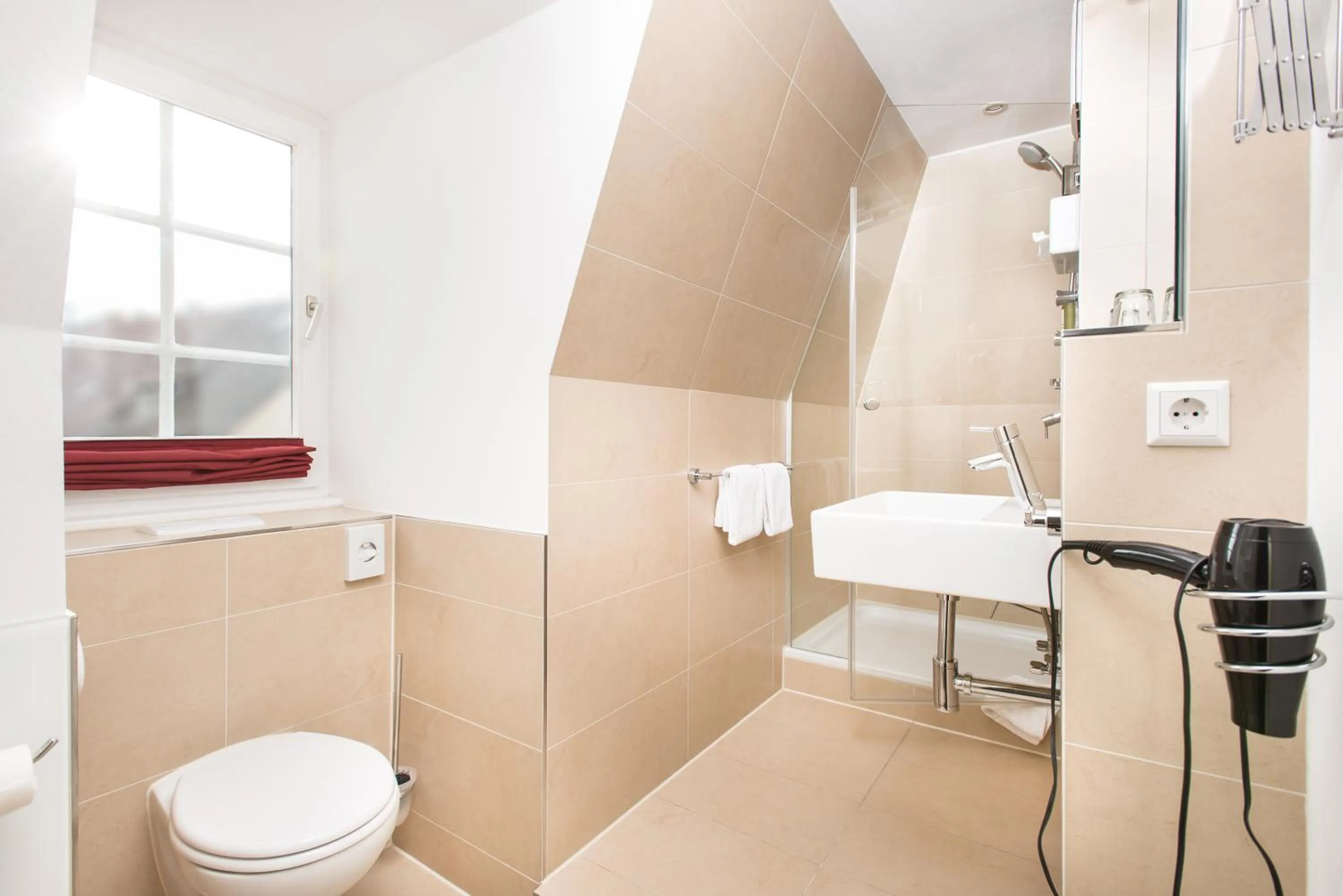 Decorative detail, Bathroom in Hotel Einhorn