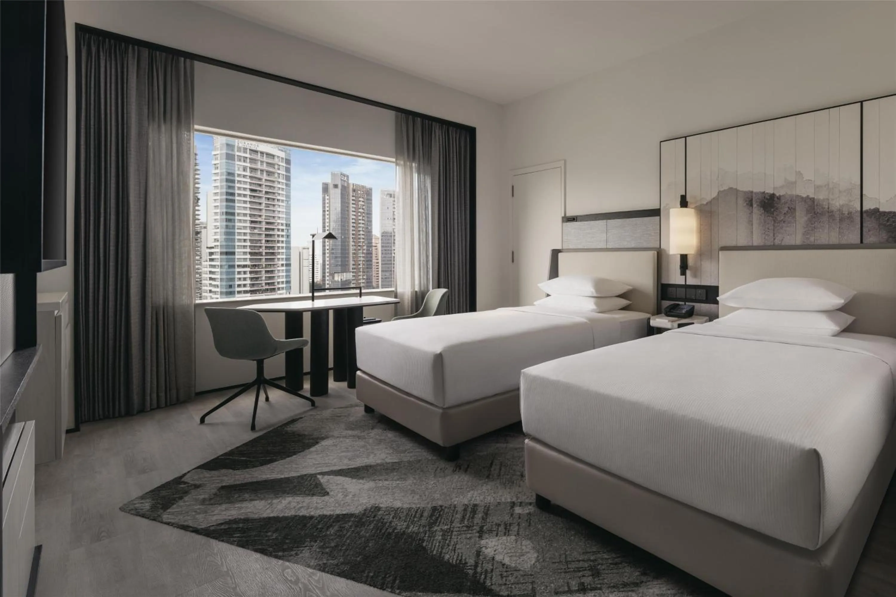 View (from property/room), Bed in Hilton Singapore Orchard